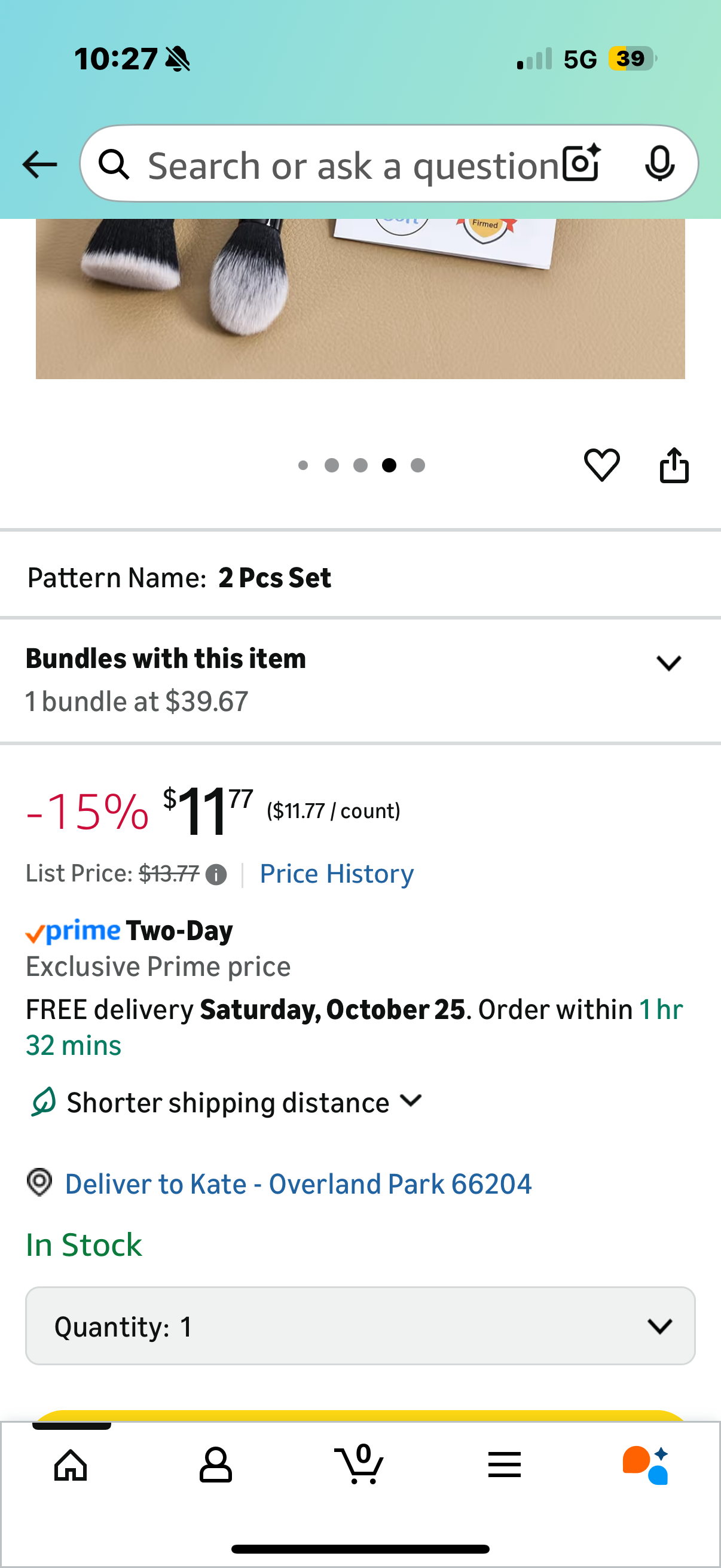 Round and Flat Foundation Brush Dual End