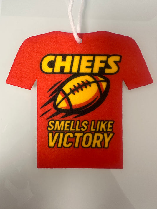 KC Football Car Air Freshener Smells like Victory