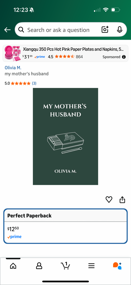 my mother's husband Poetry Book by Olivia M.