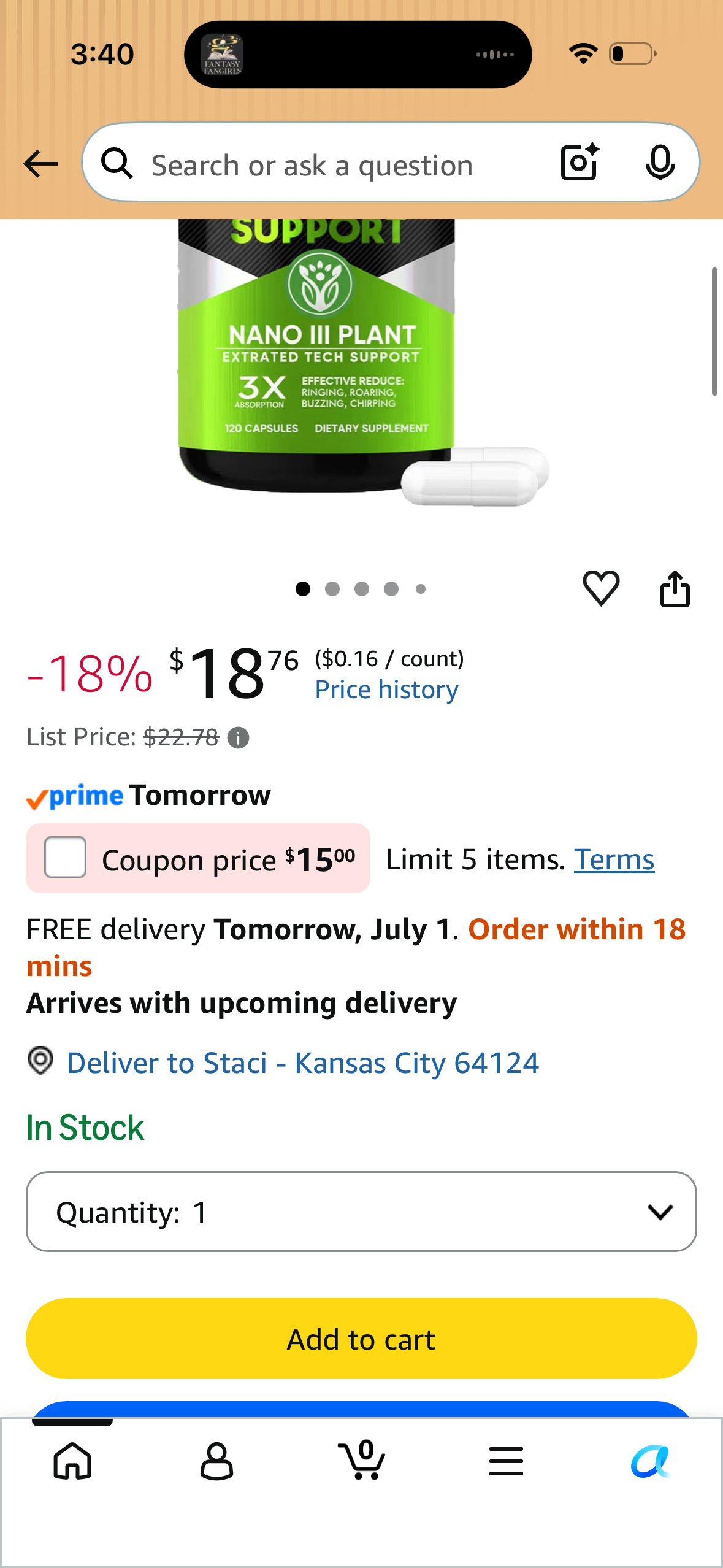 EAONE Tinnitus Relief for Ringing Ears, 120 Capsules, Ear Ringing Support Supplement with Vitamin C and B Complex, Helps Reduce Ear Noise and Buzzing, Promotes Natural Hearing Wellness, 60 Day Supply