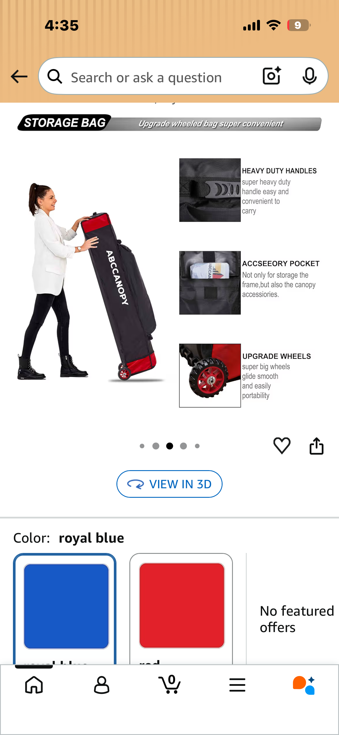 ABCCANOPY Ez Pop Up Canopy Tent with Sidewalls 10x10 Commercial -Series, Blue (CP9)