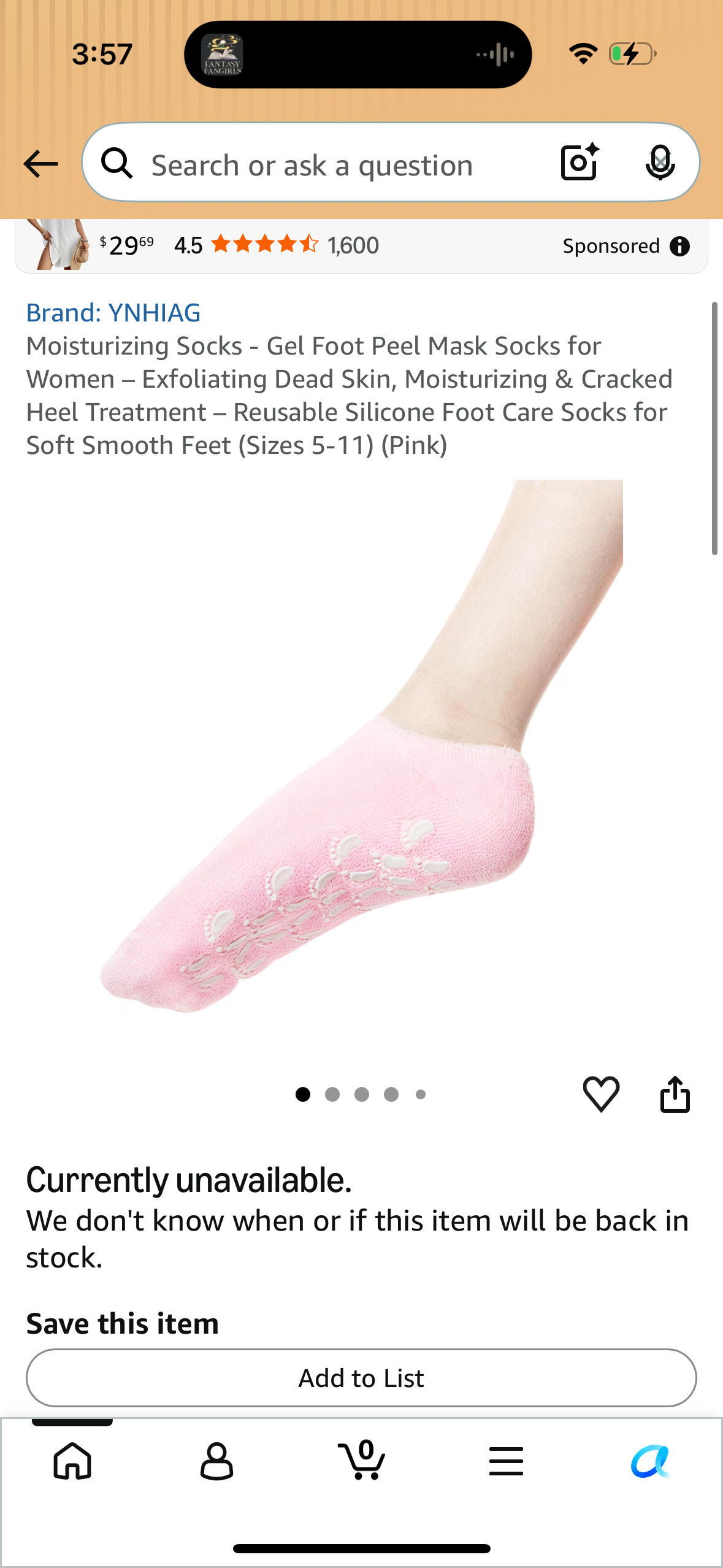 Moisturizing Socks - Gel Foot Peel Mask Socks for Women – Exfoliating Dead Skin, Moisturizing & Cracked Heel Treatment – Reusable Silicone Foot Care Socks for Soft Smooth Feet (Sizes 5-11) (Pink)