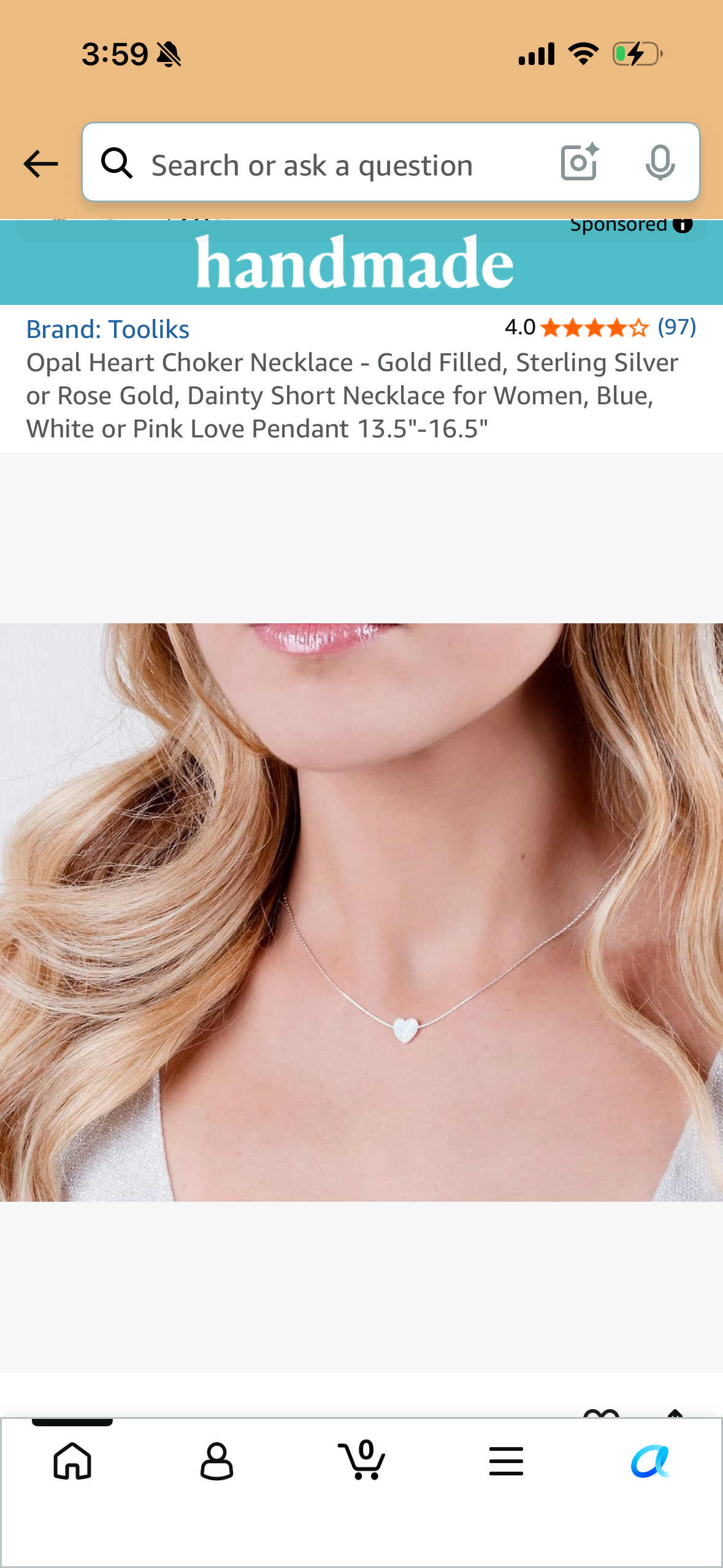 Opal Heart Choker Necklace - Gold Filled, Sterling Silver or Rose Gold, Dainty Short Necklace for Women, Blue, White or Pink Love Pendant 13.5"-16.5"