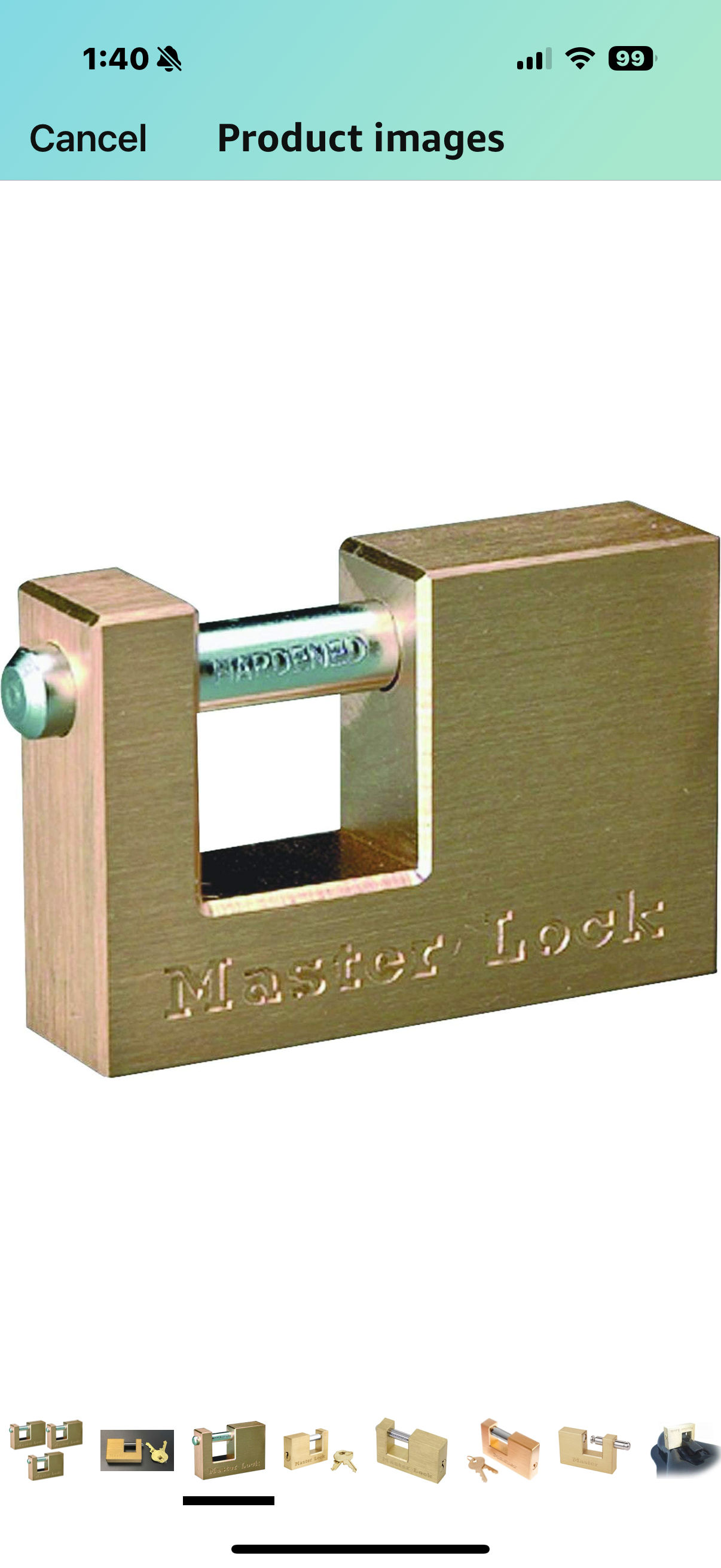 Master Lock 605DAT Solid Brass Trailer Hitch Coupler Lock