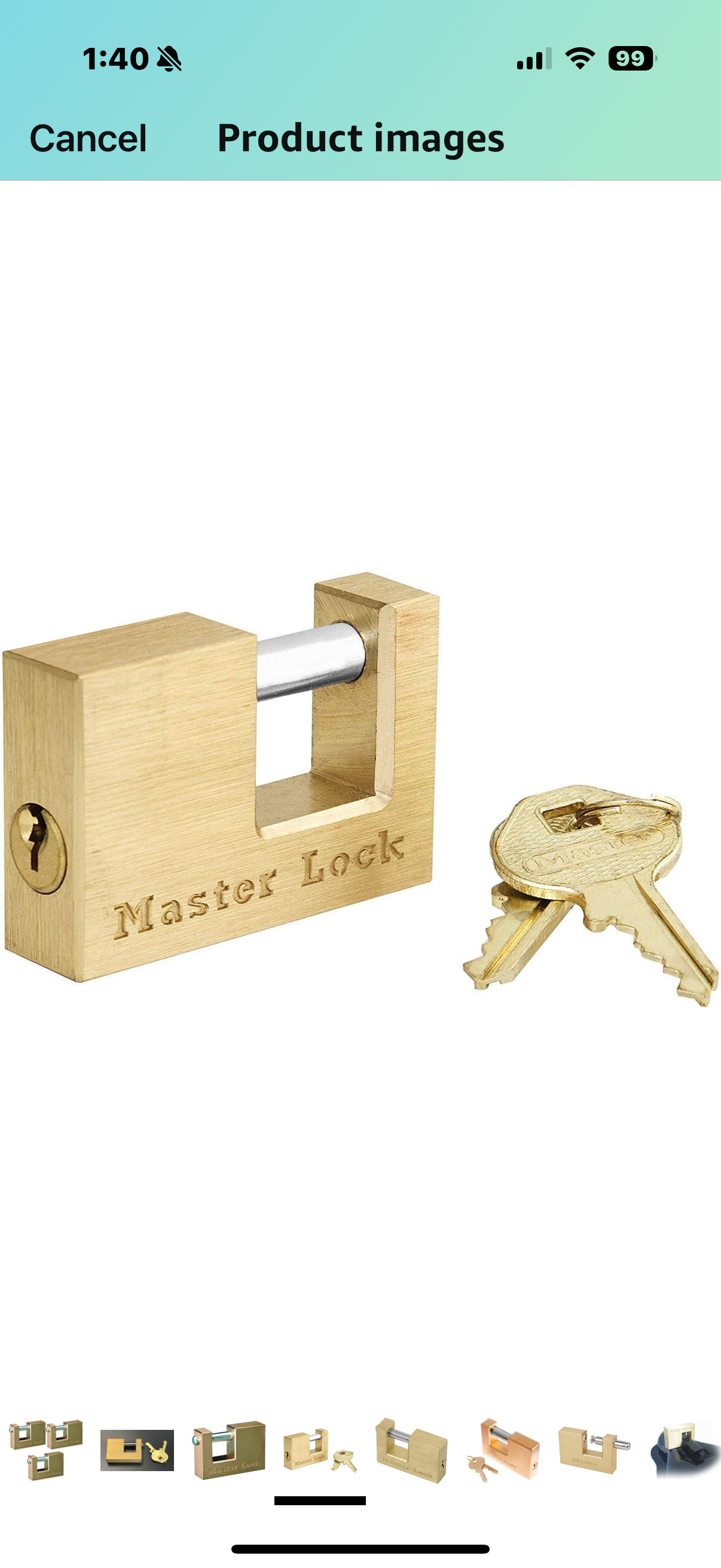 Master Lock 605DAT Solid Brass Trailer Hitch Coupler Lock