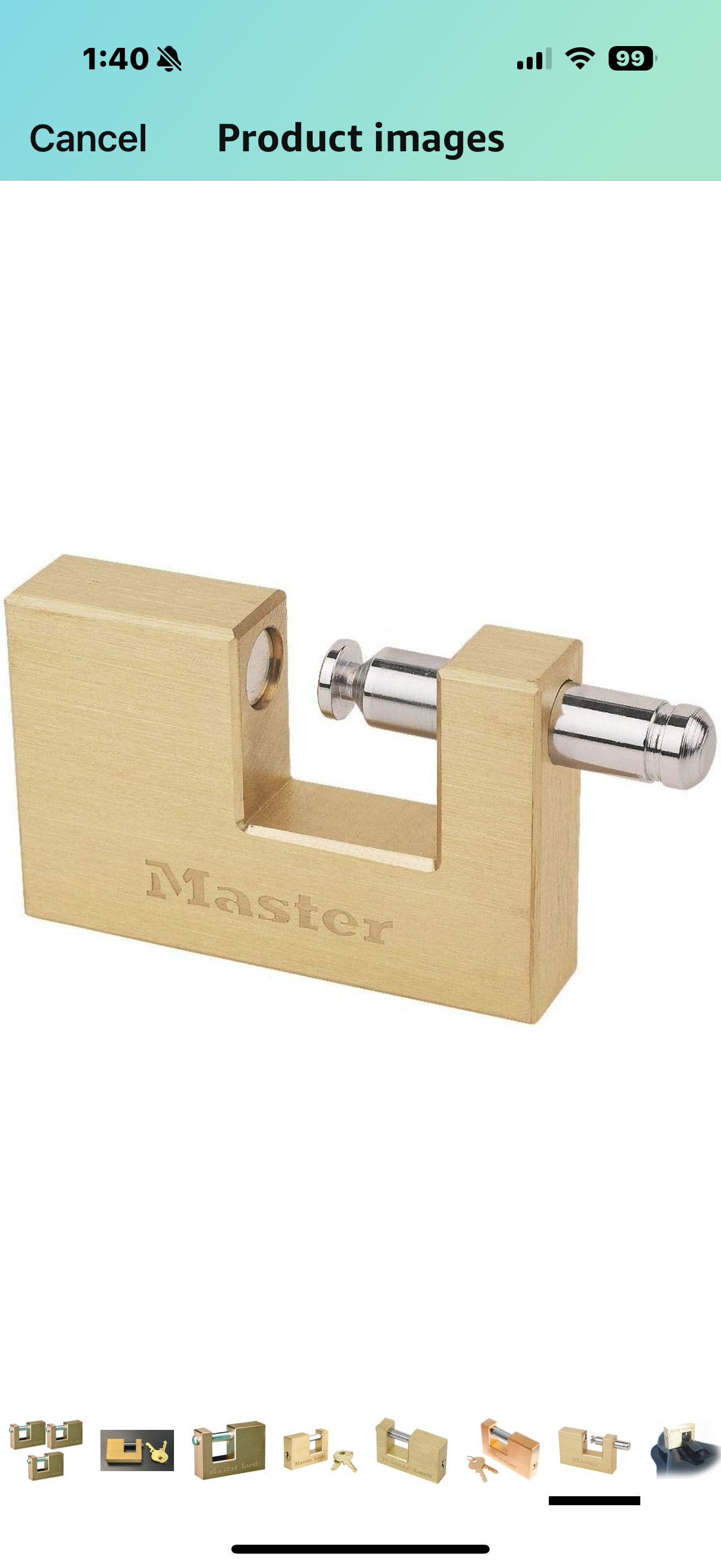 Master Lock 605DAT Solid Brass Trailer Hitch Coupler Lock