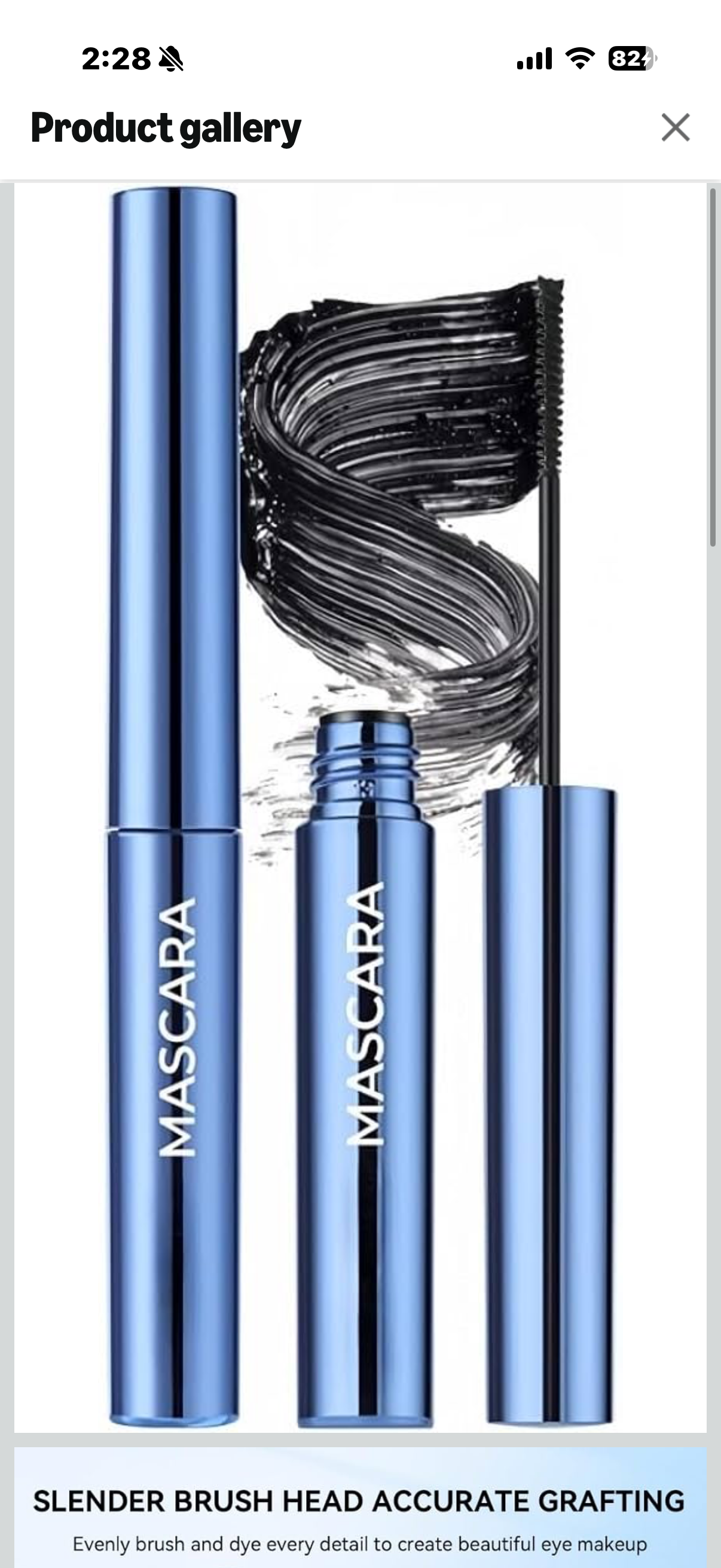Black Mascara for Sparse lashes, Waterproof Mascara with Tiny Brush, Smudge-proof and Long Lasting, Volumizing, Lightweight and No clumping