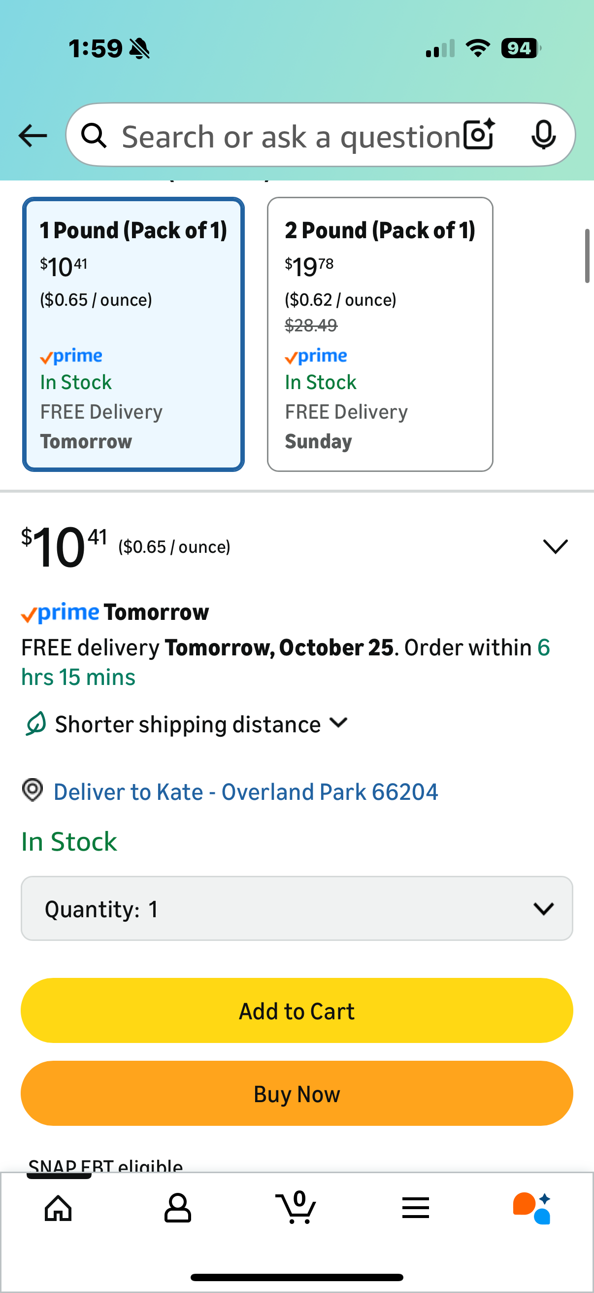 Nature's Way Organic Extra Virgin Coconut Oil, Pure and Unrefined, 62% MCTs, 16 Oz