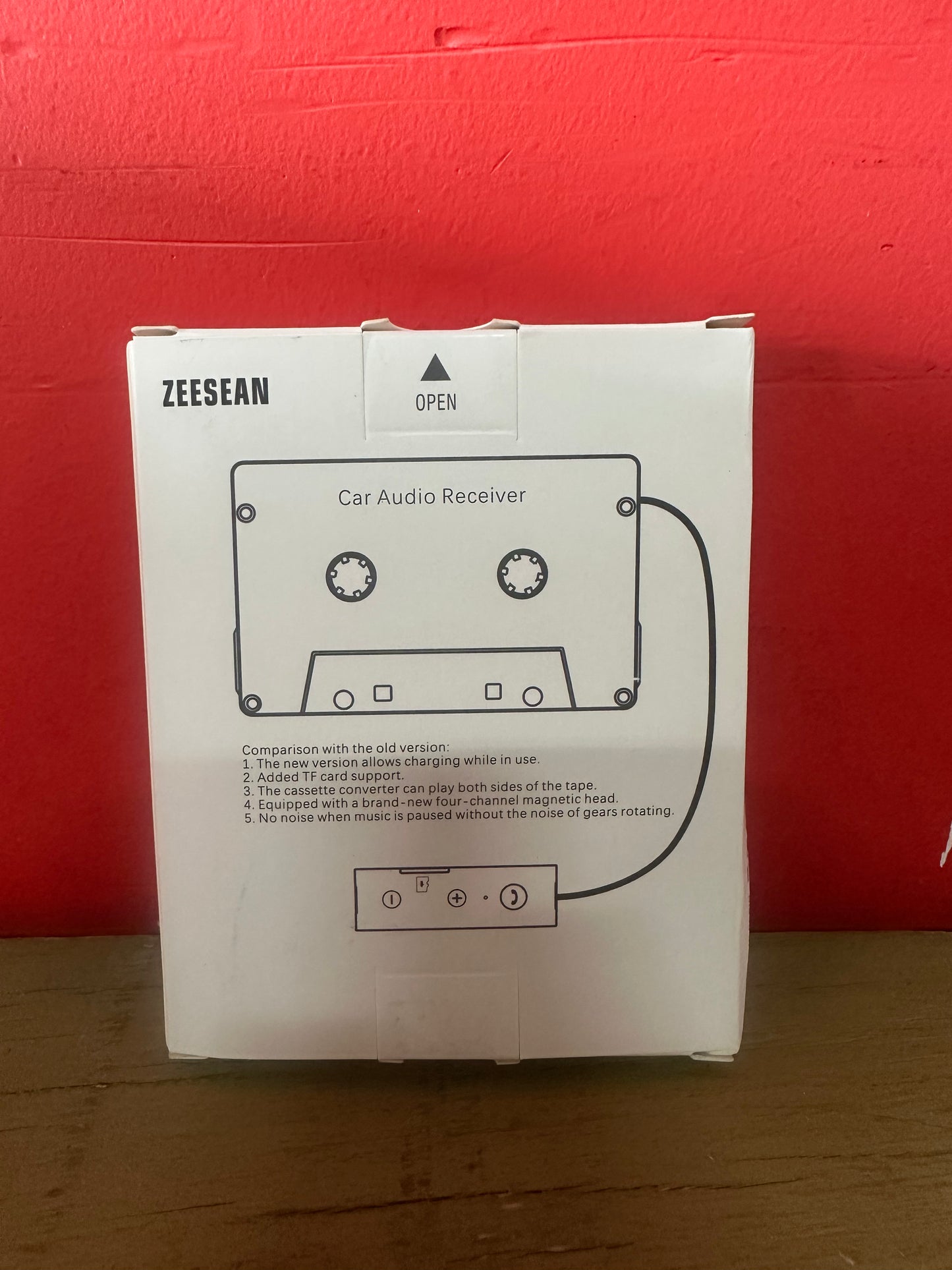 Bluetooth 5.1 Car Audio Stereo Cassette Vehicle Tape Converter Cassette Work While Charging Support TF Card