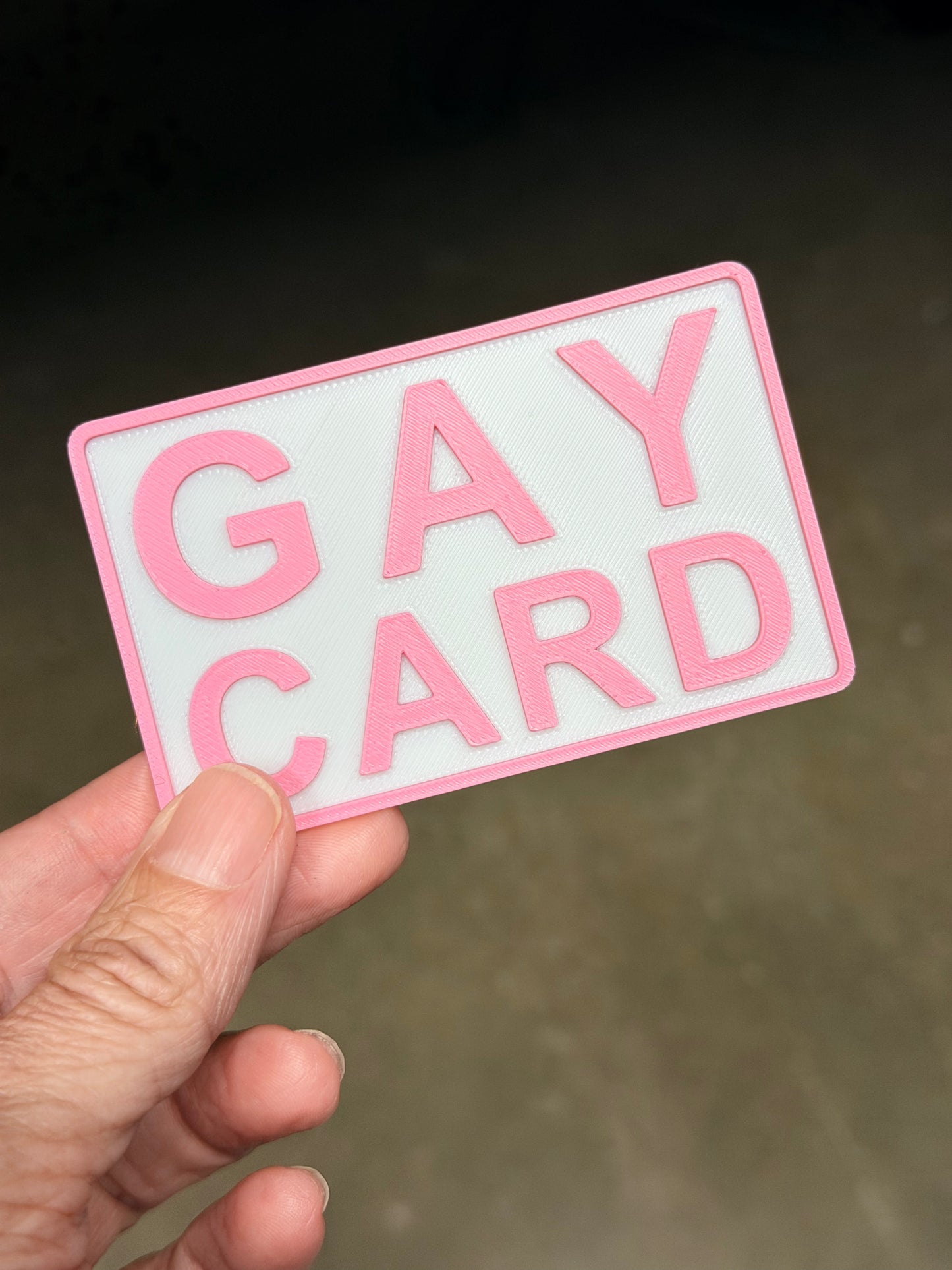 Official Gay Card