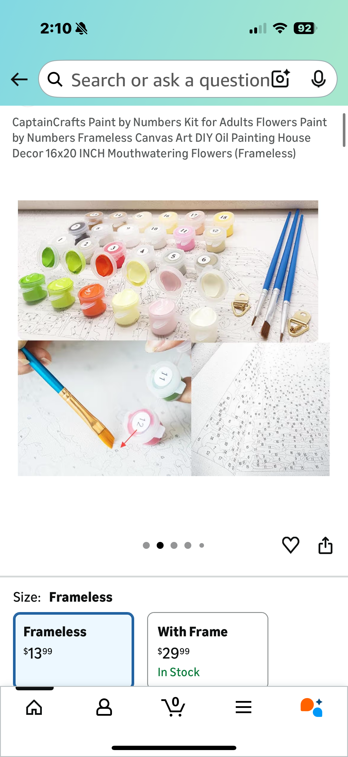 Paint by Number for Adults,Paint by Numbers Flower,Painting by Numbers for Adults Flower Perfect for Gift Decor(16x20 Inch)