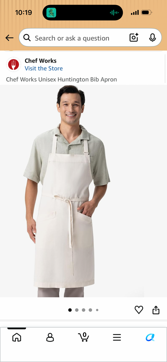 Chef Works Unisex Huntington Bib Apron