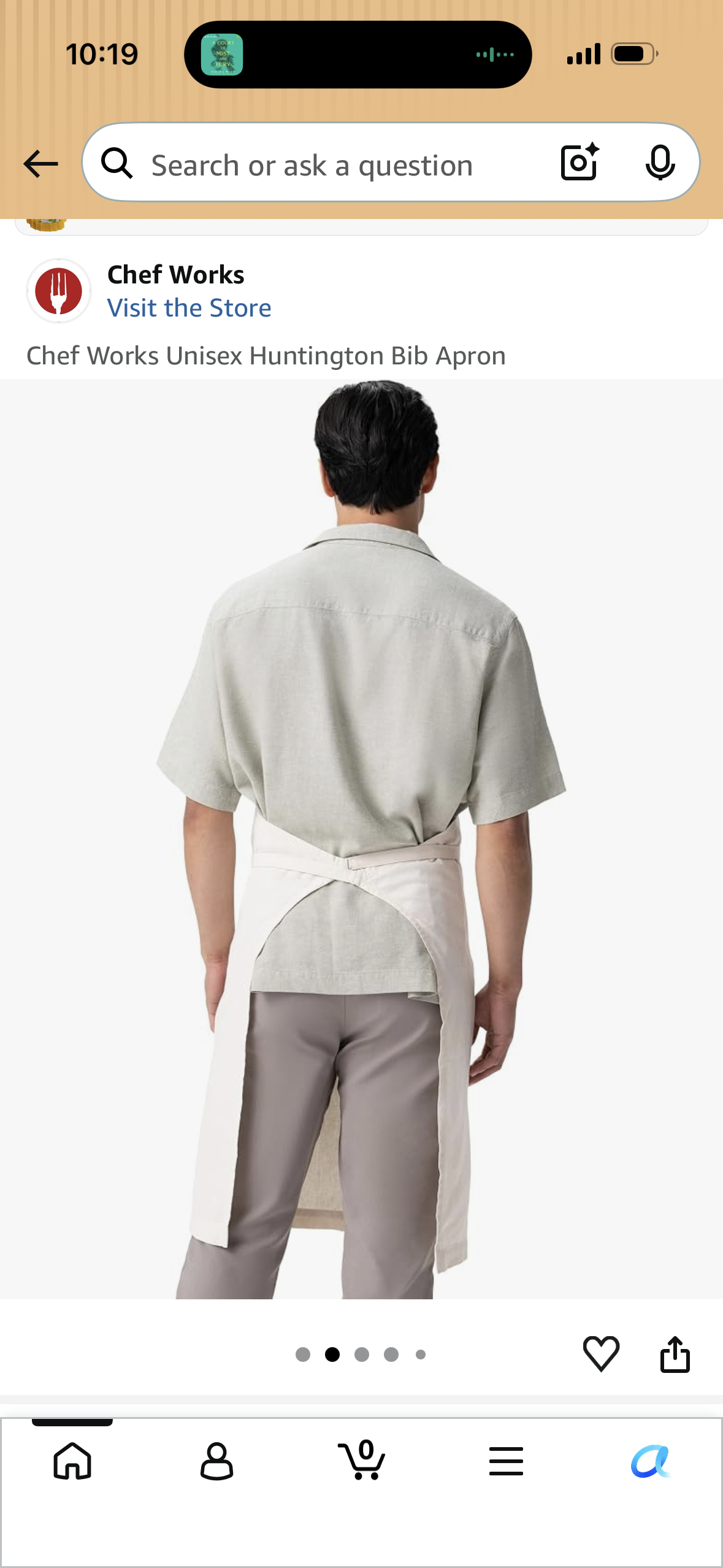 Chef Works Unisex Huntington Bib Apron