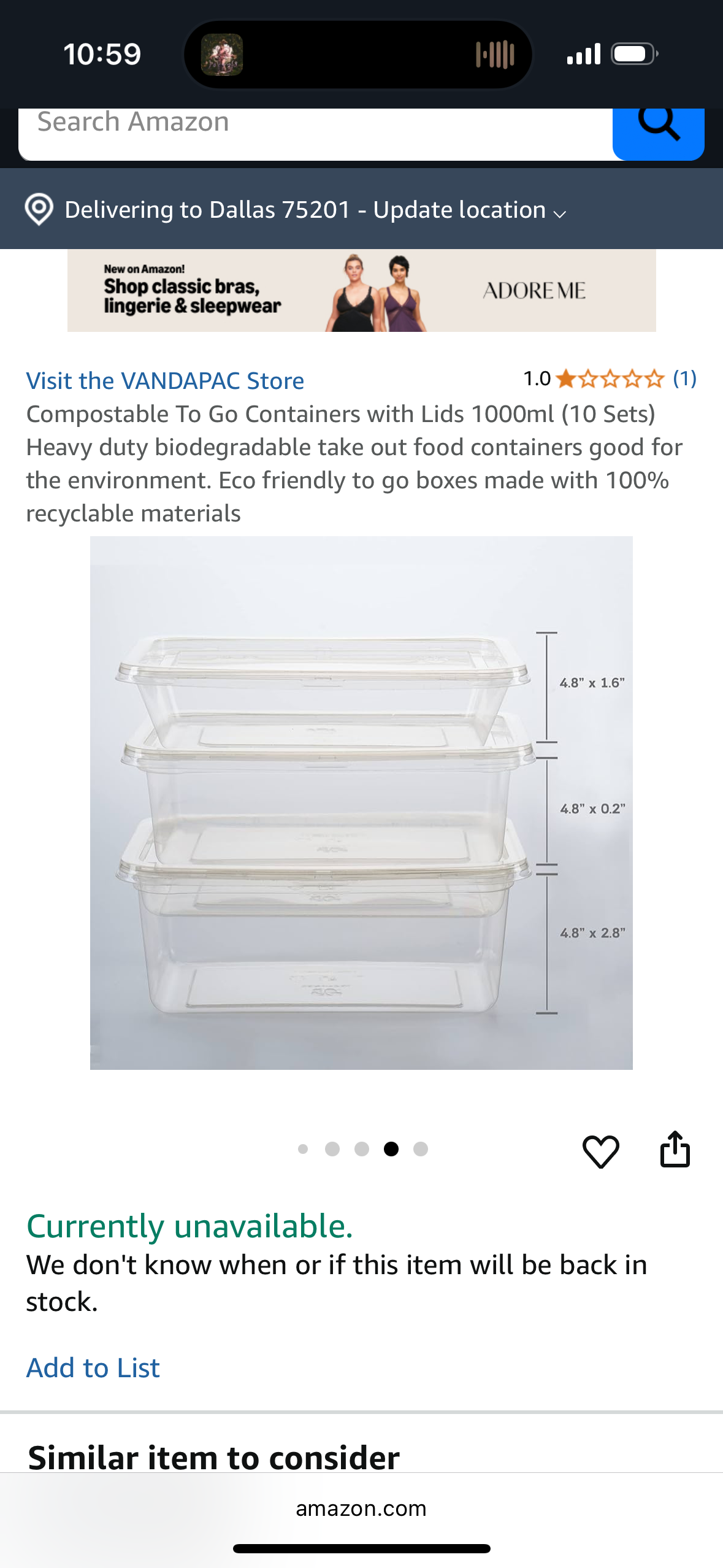 Compostable To Go Containers with Lids 1000ml (10 Sets) Heavy duty biodegradable take out food containers good for the environment. Eco friendly to go boxes made with 100% recyclable materials