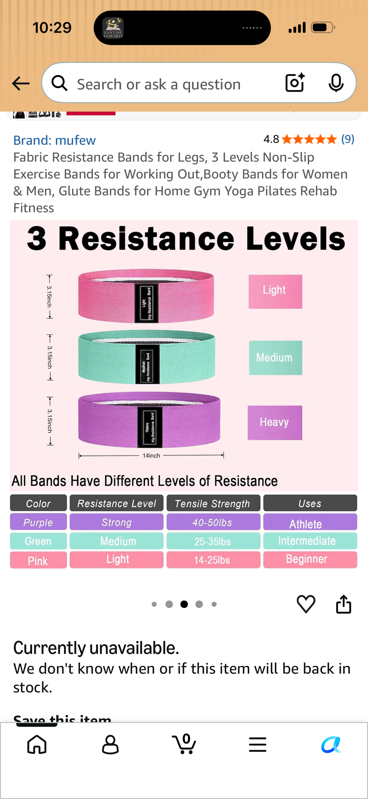 Fabric Resistance Bands for Legs, 3 Levels Non-Slip Exercise Bands for Working Out,Booty Bands for Women & Men, Glute Bands for Home Gym Yoga Pilates Rehab Fitness