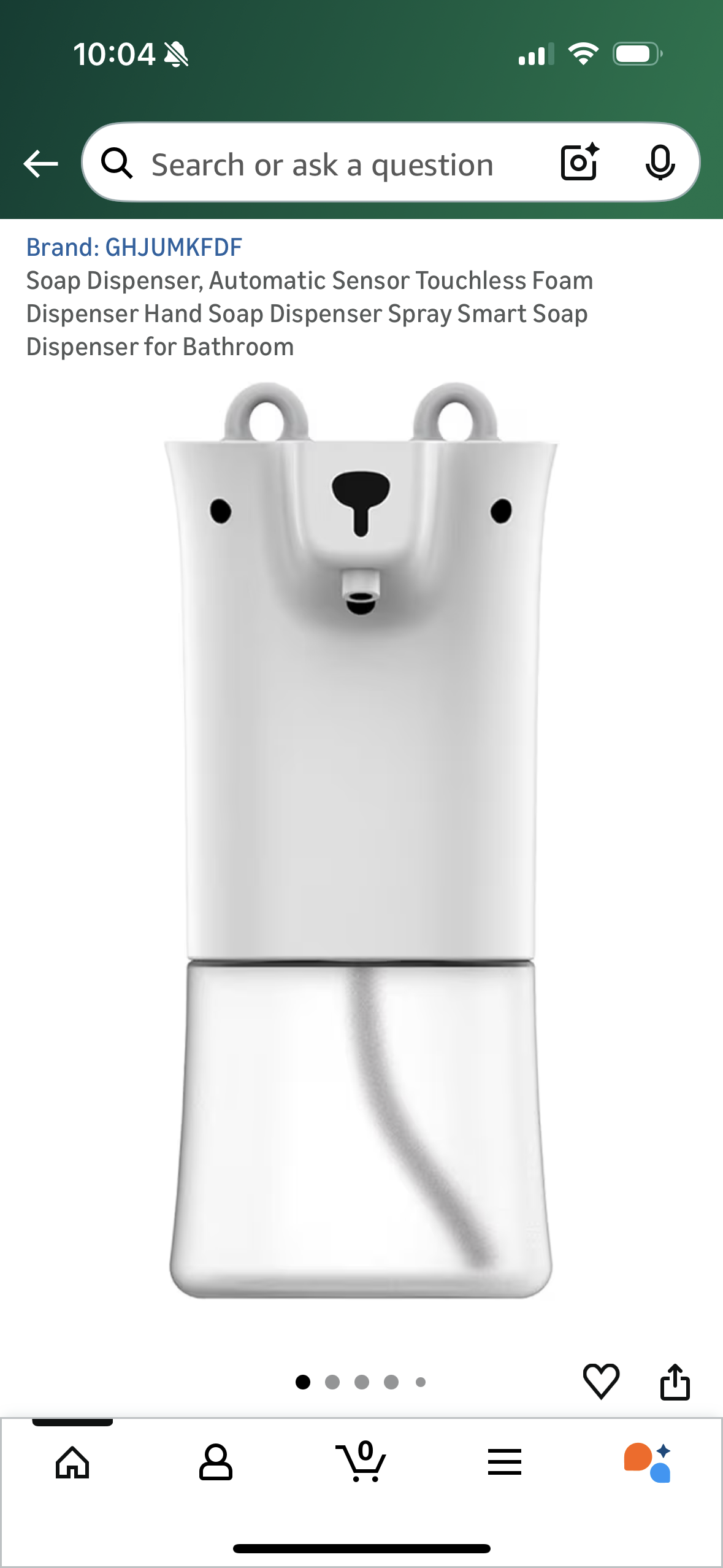 Soap Dispenser, Automatic Sensor Touchless Foam Dispenser Hand Soap Dispenser Spray Smart Soap Dispenser for Bathroom