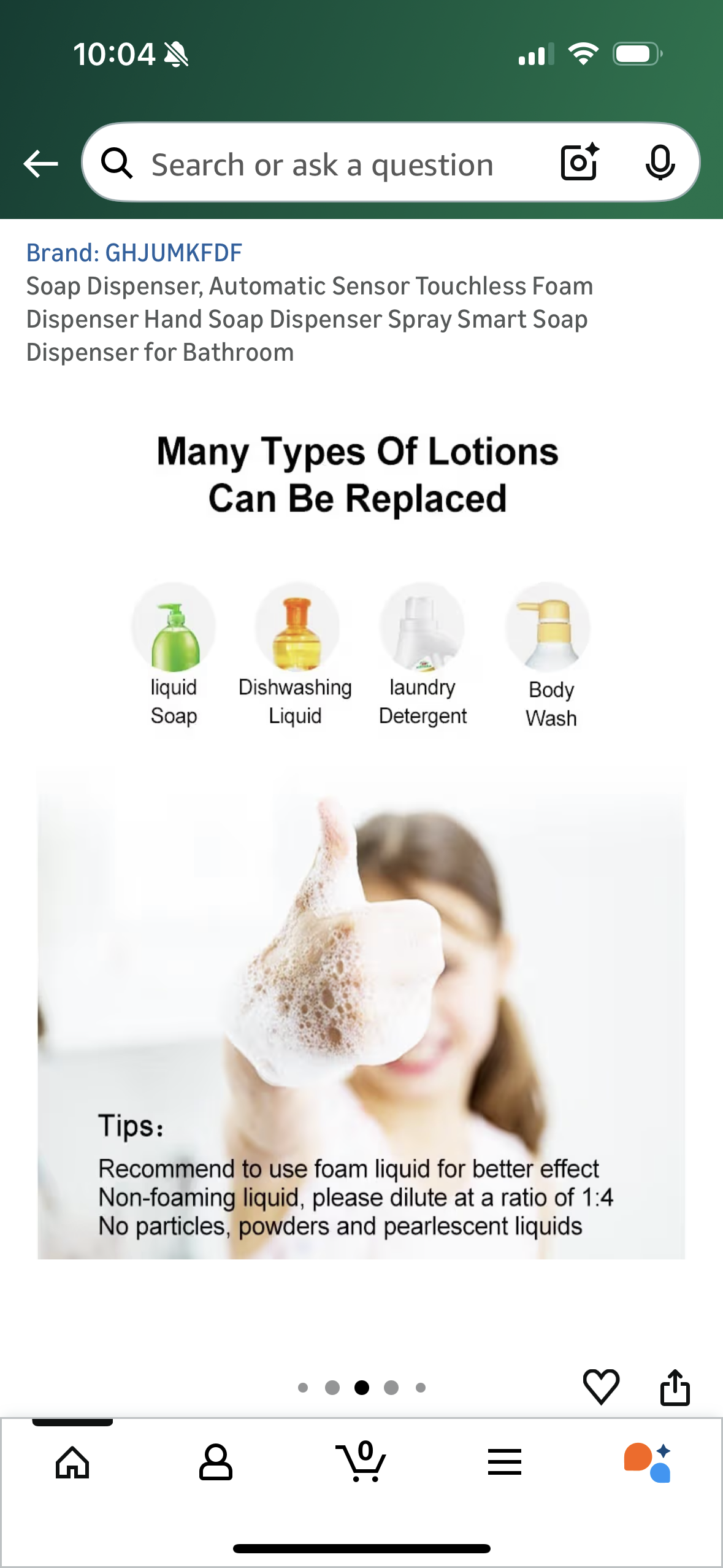 Soap Dispenser, Automatic Sensor Touchless Foam Dispenser Hand Soap Dispenser Spray Smart Soap Dispenser for Bathroom