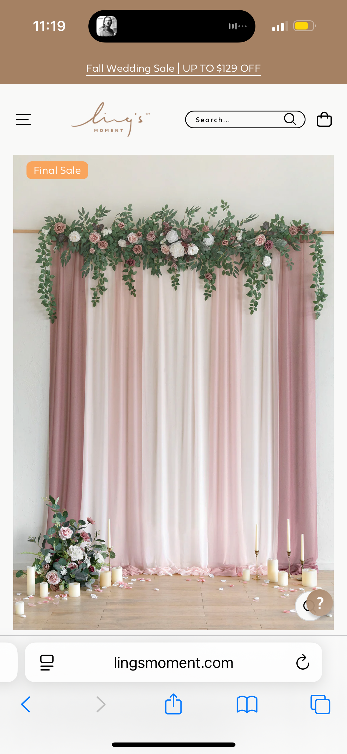 Ling's Moment Burgundy Ribbon Backdrop Curtains Chiffon Like Fabric Backdrop Backdrop Drapes for Wedding Arch Baby Shower Shower Ceremony Reception Decoration Marsala 50% Transparency 10ft x10ft