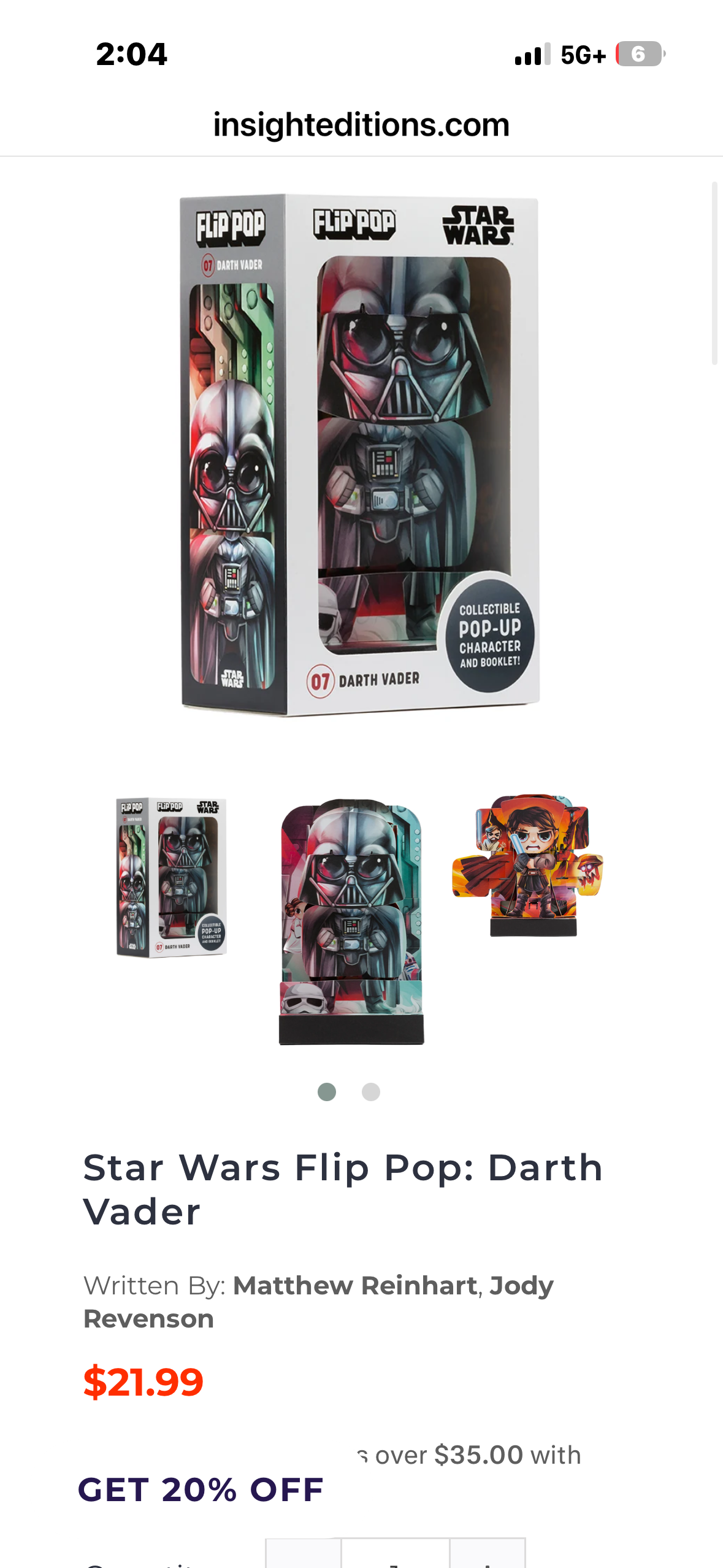 Star Wars Flip Pop: Darth Vader