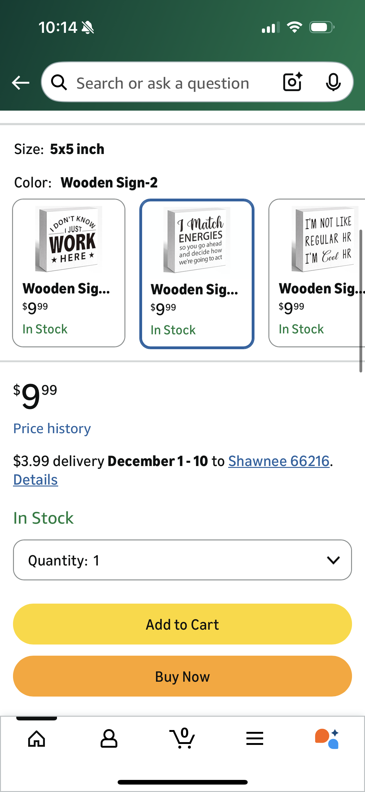 Funny Office Sarcastic Humor Decor Wooden Box Sign with I Don't Know I Just Work Here, for Workplace Wall Desk Employees 5×5 in