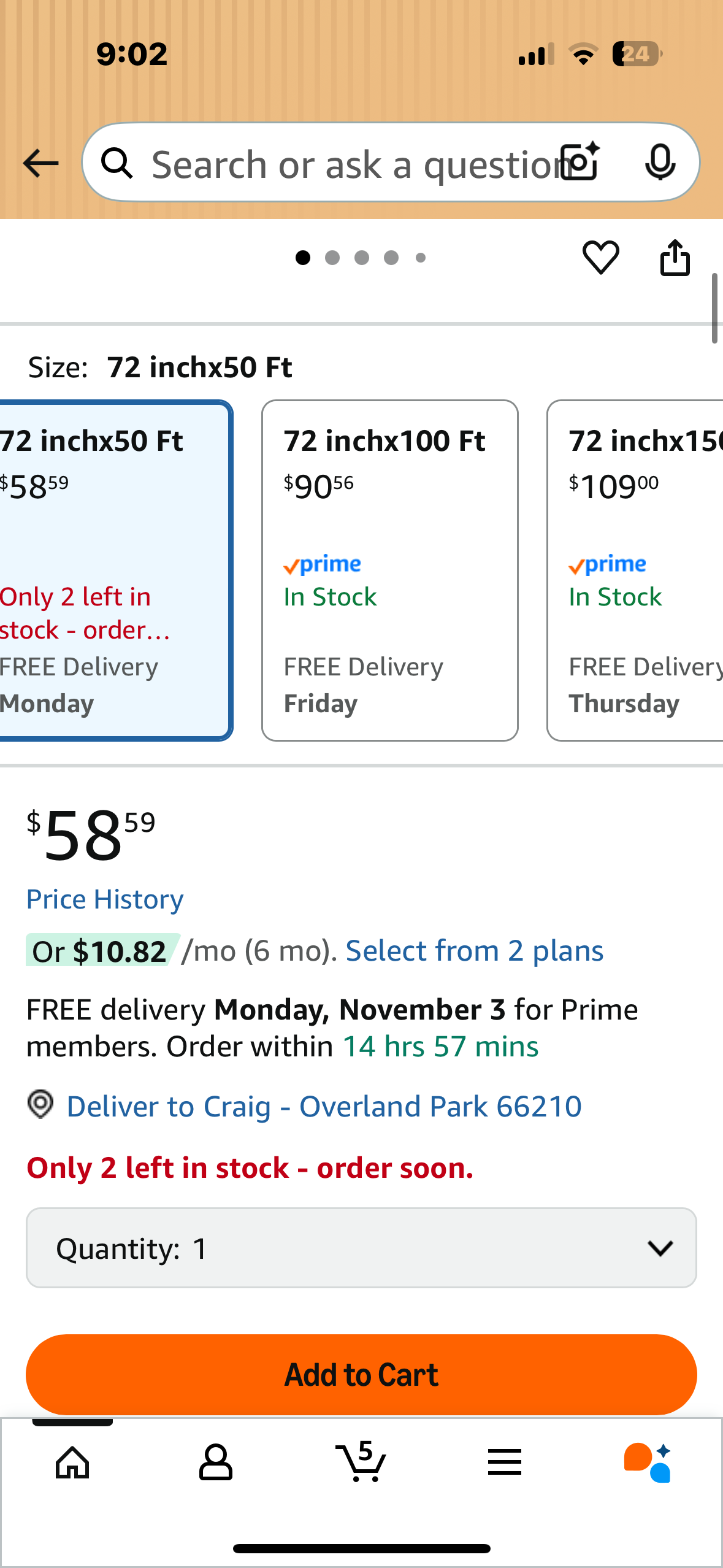 Garden Poultry Chicken Wire Netting - 72" x 50 ' Garden Fence Animal Barrier, Chicken Wire for Crafts, 1 inch Mesh Poultry Netting Fence, Pet/Rabbit/Chicken Wire Fencing (G885)