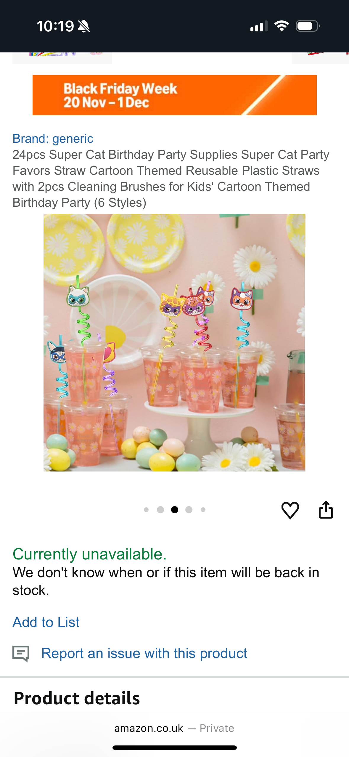 24pcs Super Cat Birthday Party Supplies Super Cat Party Favors Straw Cartoon Themed Reusable Plastic Straws with 2pcs Cleaning Brushes for Kids' Cartoon Themed Birthday Party (6 Styles)