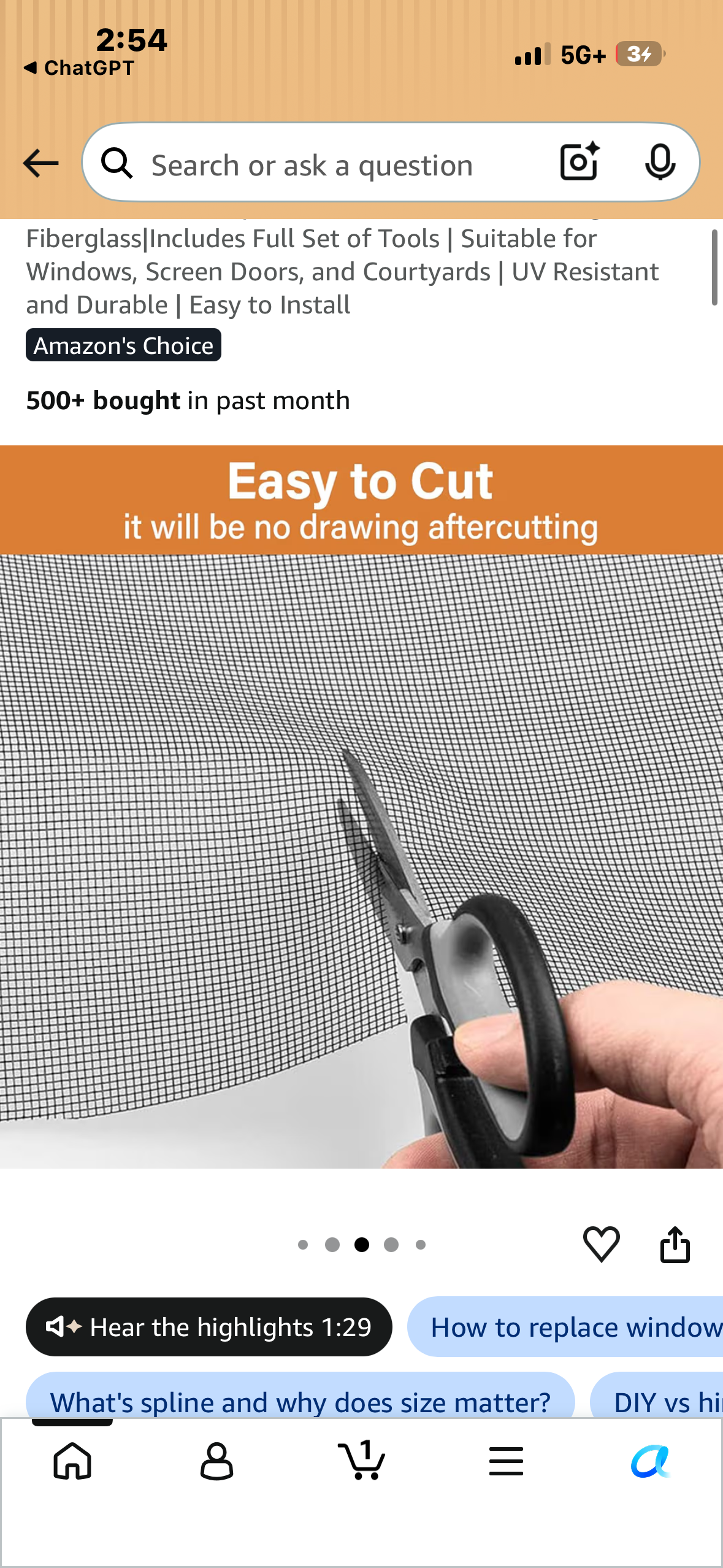 RHO Window Screen Repair Kit (48"118") - Complete DIY Kit for Windows & Doors - Fiberglass Mesh, Tools, Spline & Instructions - Easy Installation, Durable