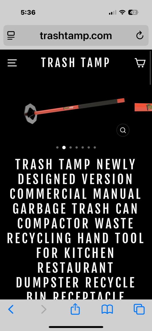 TRASH TAMP NEWLY DESIGNED VERSION COMMERCIAL MANUAL GARBAGE TRASH CAN COMPACTOR