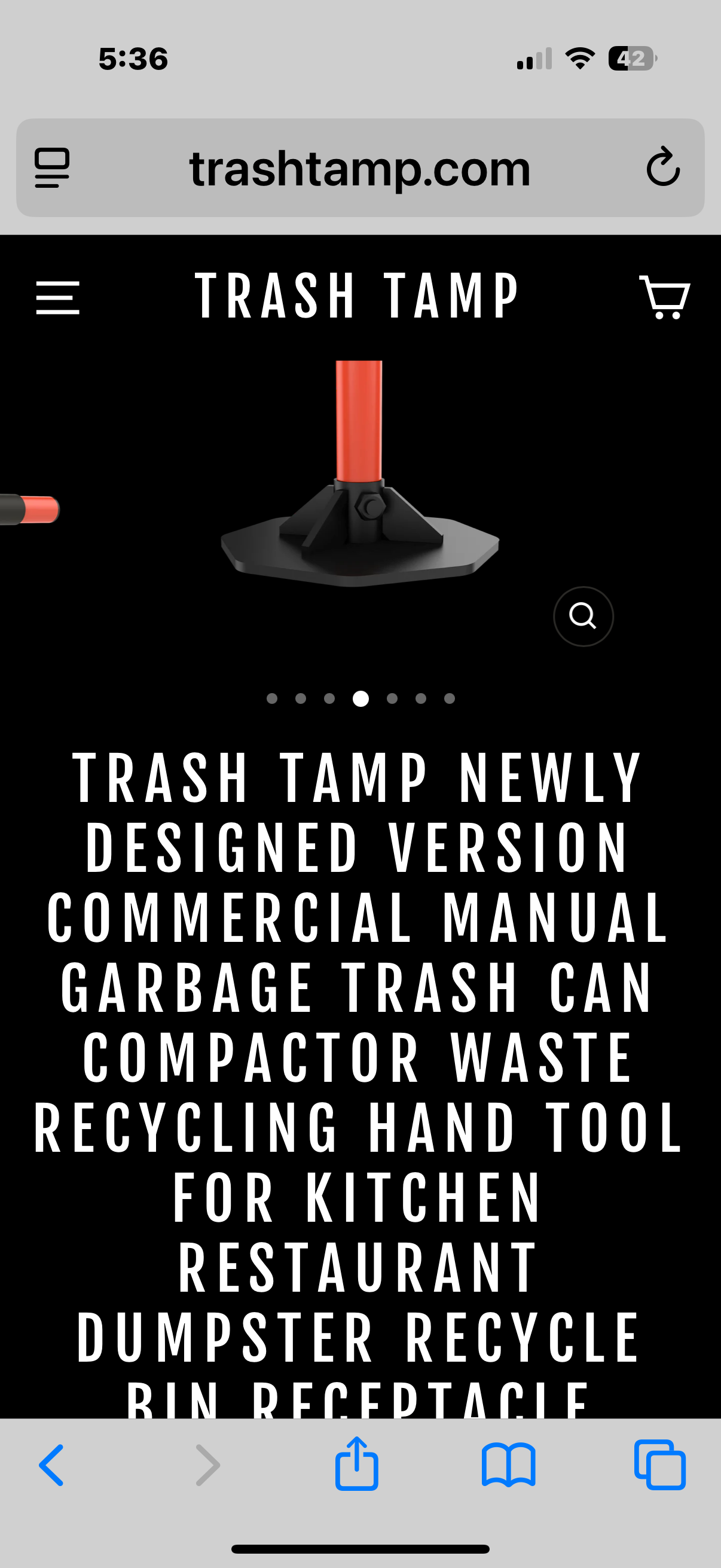 TRASH TAMP NEWLY DESIGNED VERSION COMMERCIAL MANUAL GARBAGE TRASH CAN COMPACTOR