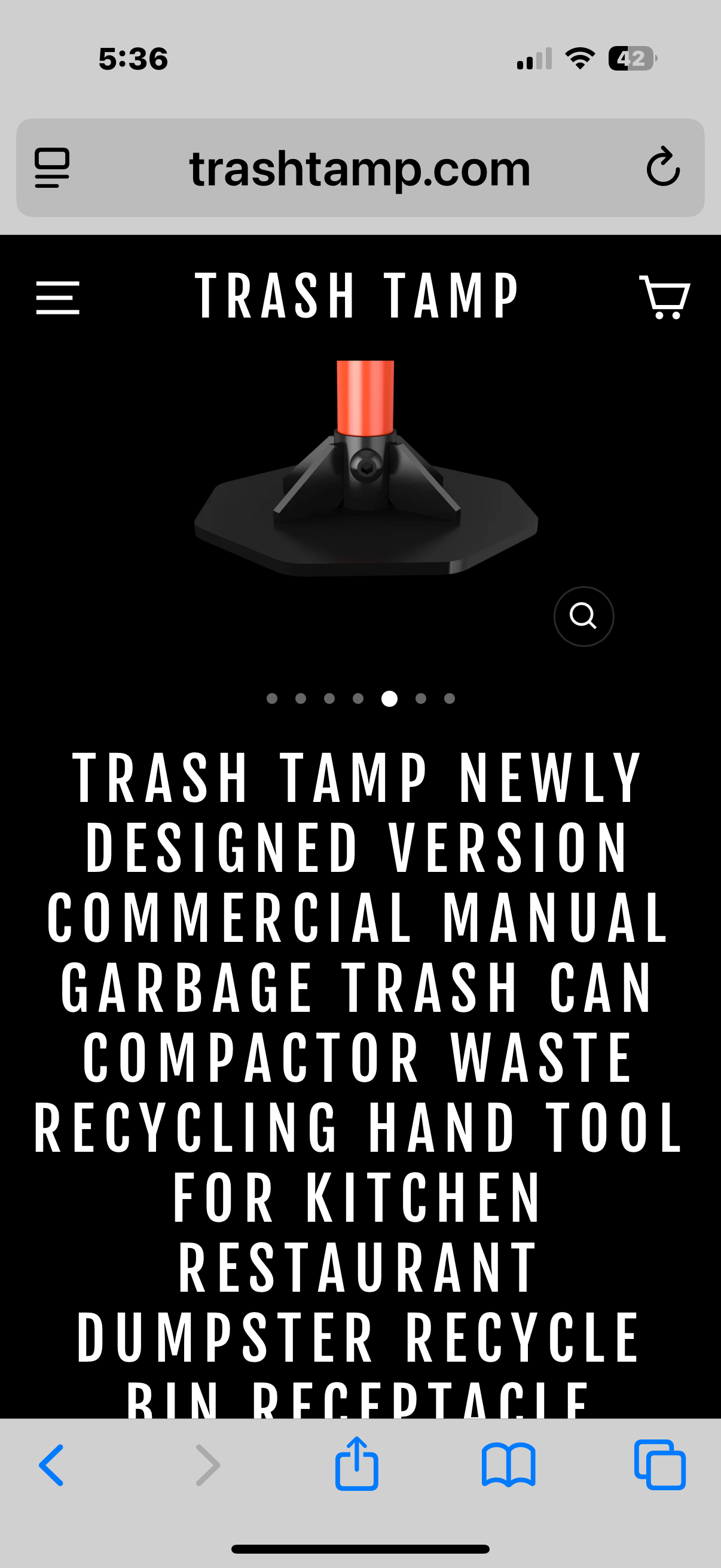 TRASH TAMP NEWLY DESIGNED VERSION COMMERCIAL MANUAL GARBAGE TRASH CAN COMPACTOR