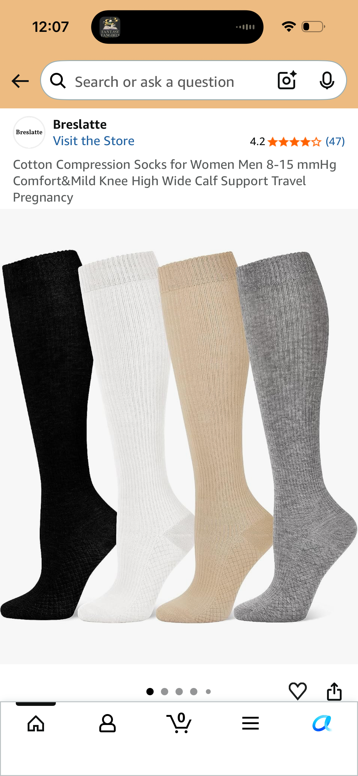 Compression Socks for Women Men 15-20 mmHg Circulation Knee High Athletic Support Socks Running Travel Nurse (Size L/XL)