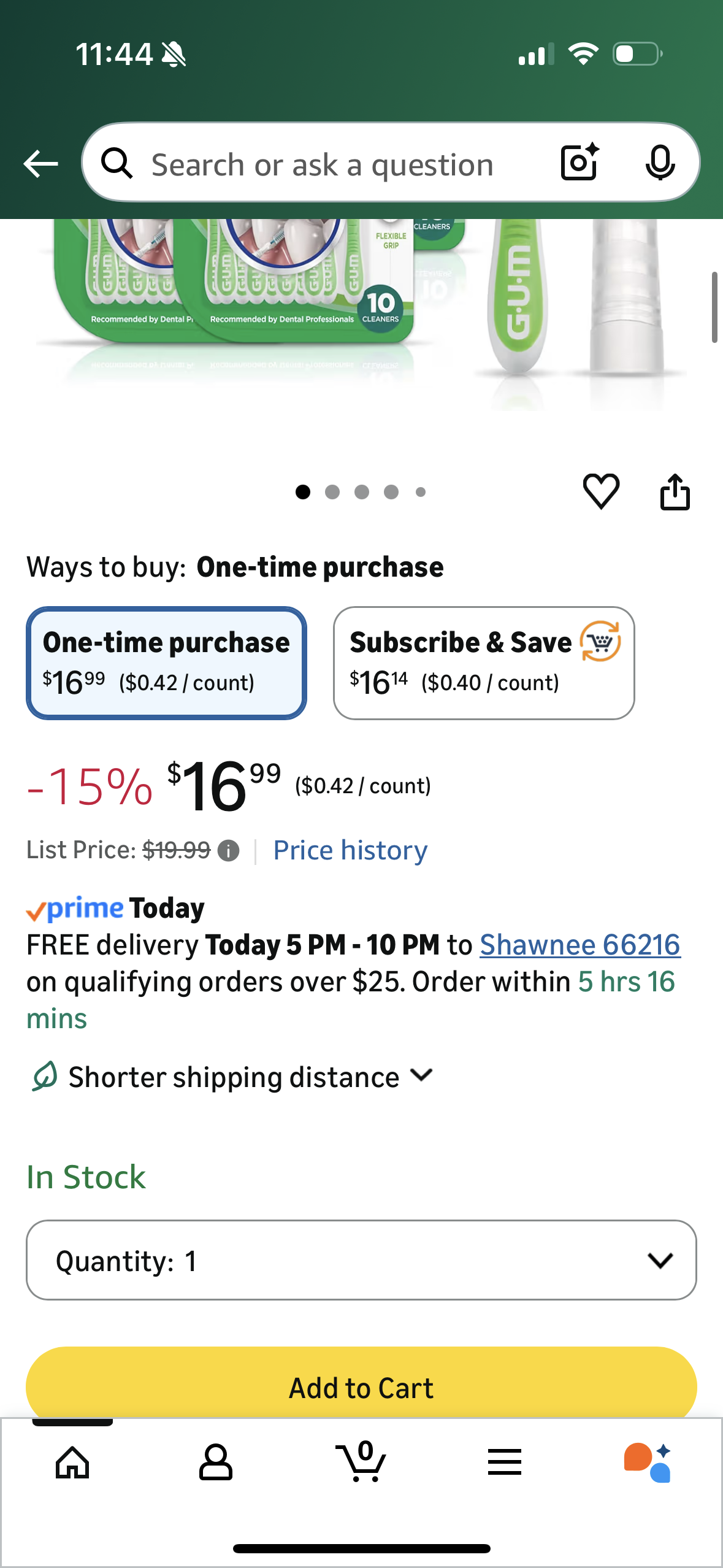 GUM Proxabrush Go-Betweens - Tight - Interdental Brushes - Soft Bristled Dental Picks for Plaque Removal Health - Safe for Braces & Dental Devices, 10 Count (Pack of 4)