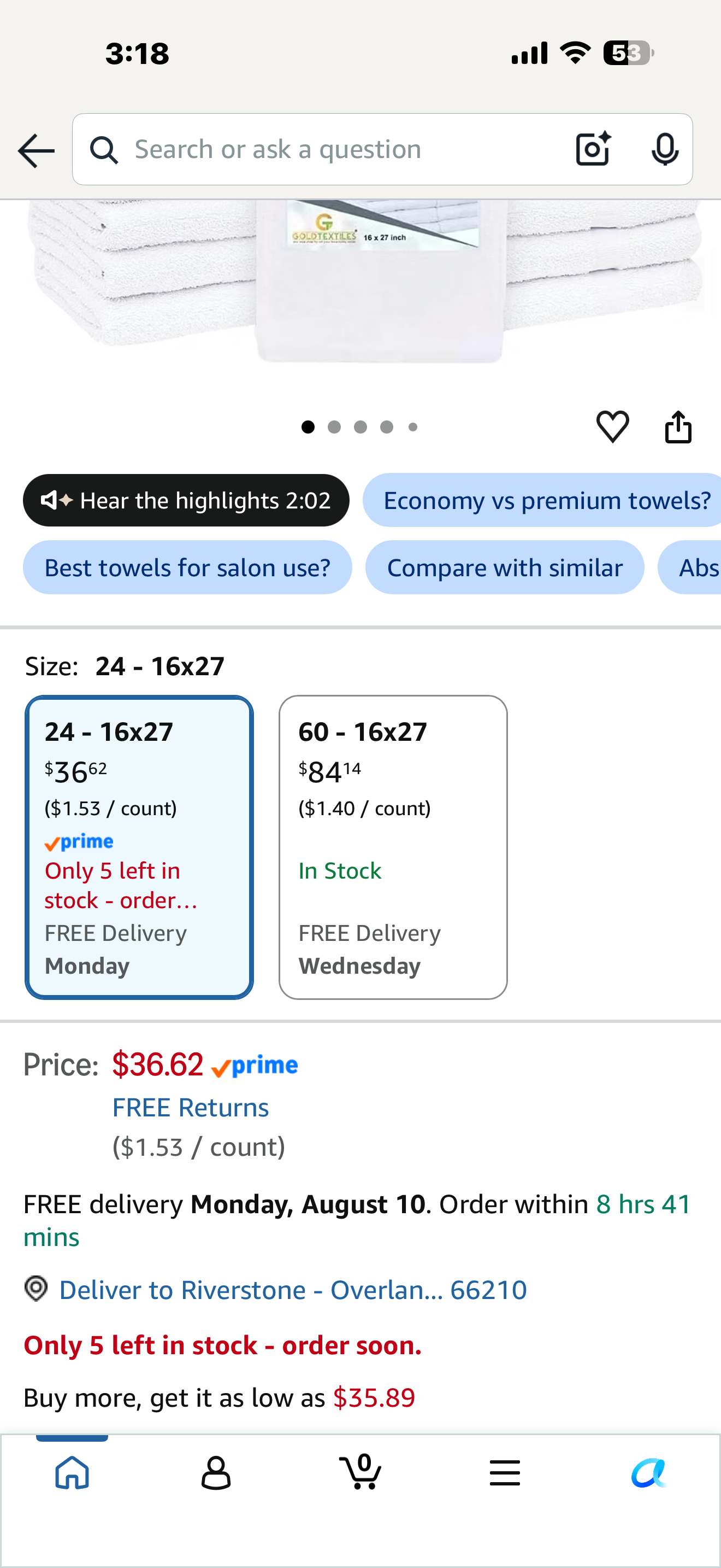 24 Pcs (2 Dozen) White 16x27 Inch Cotton Blend Economy Hand Towels Salon/Gym/Hotel Super use Absorbent Best for Kitchen,Janitorial,Home use Towels