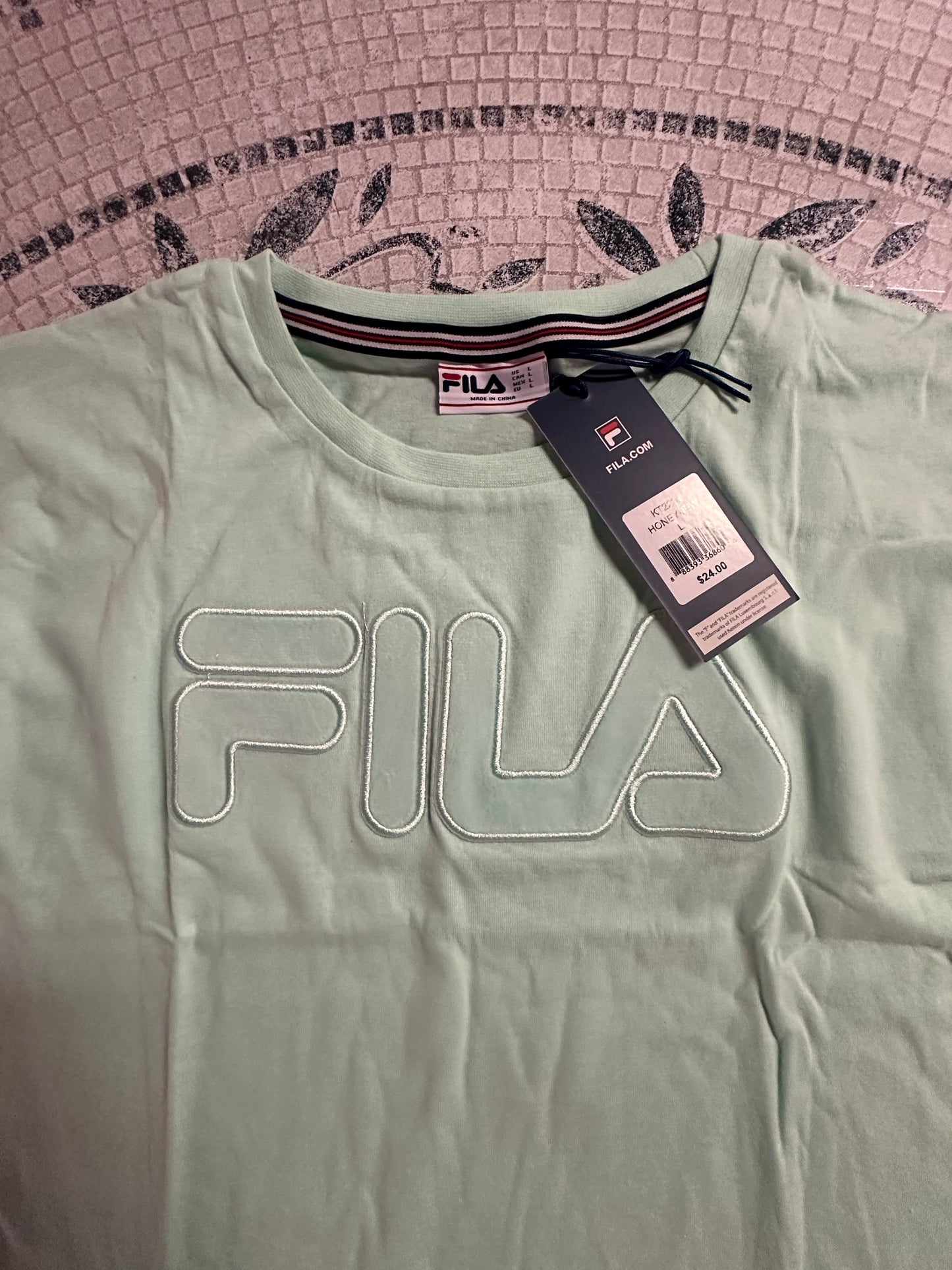 Fila Girls Long Sleeve Shirt- Soft Cotton Jersey Long Sleeve Cropped Tee- Cute Casual Girl Tops (Size Youth Large)