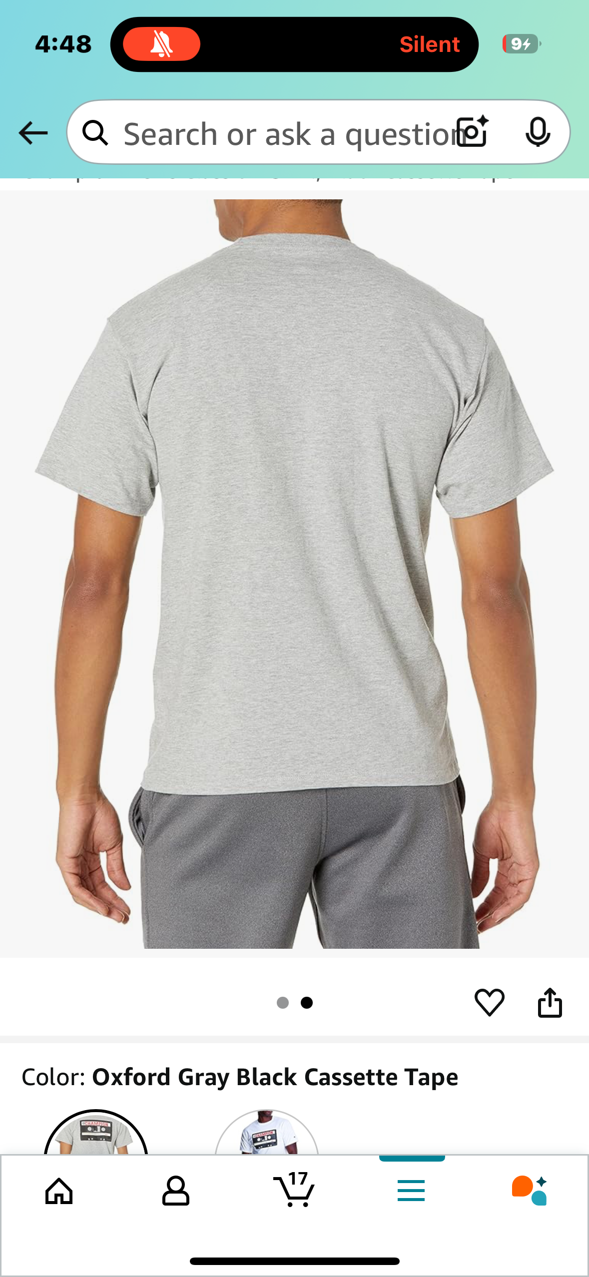 Champion Boys Tee Shirt Short Sleeve Logo T-Shirt (Size Youth Small)