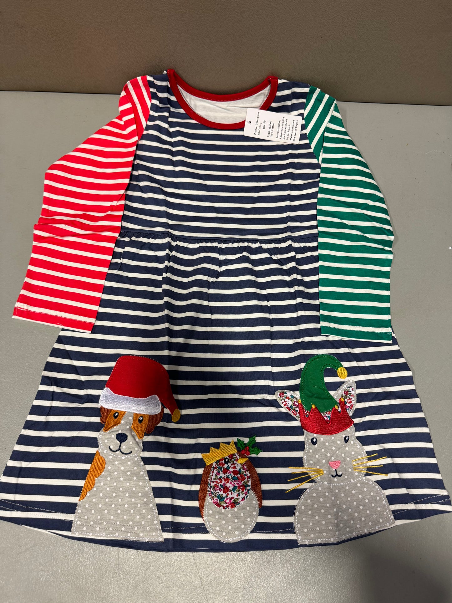 Bumeex Toddler Girl's Long Sleeve Dresses (Size 7Y)