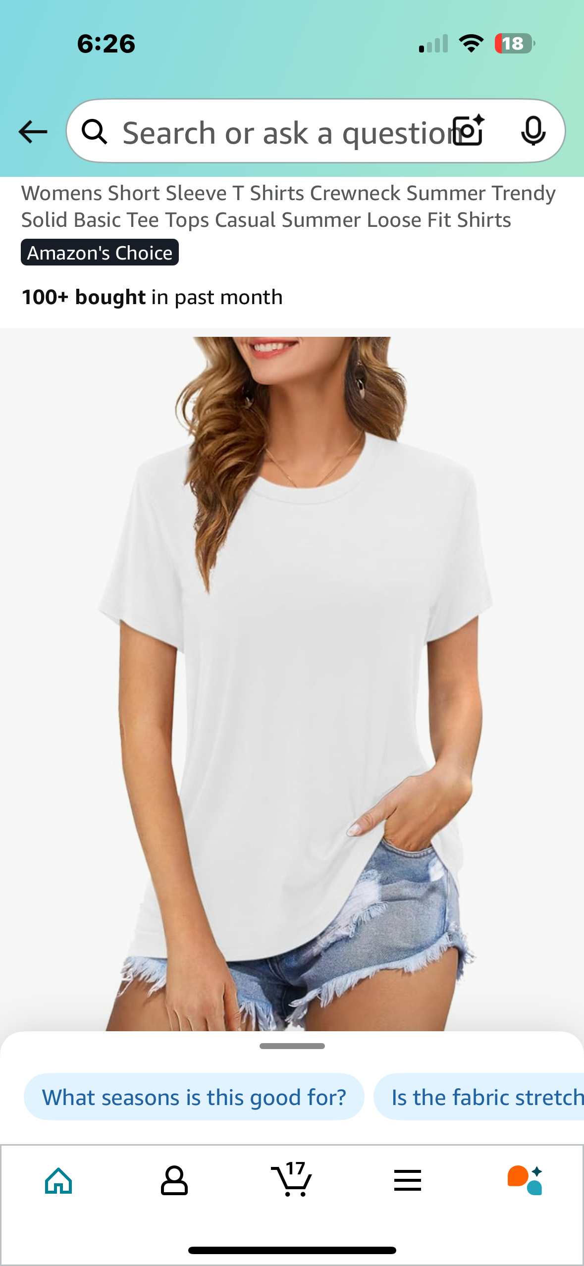 Womens Short Sleeve Crewneck T Shirt, Solid Basic Tee, Casual Summer Loose Fit (Size 2X)