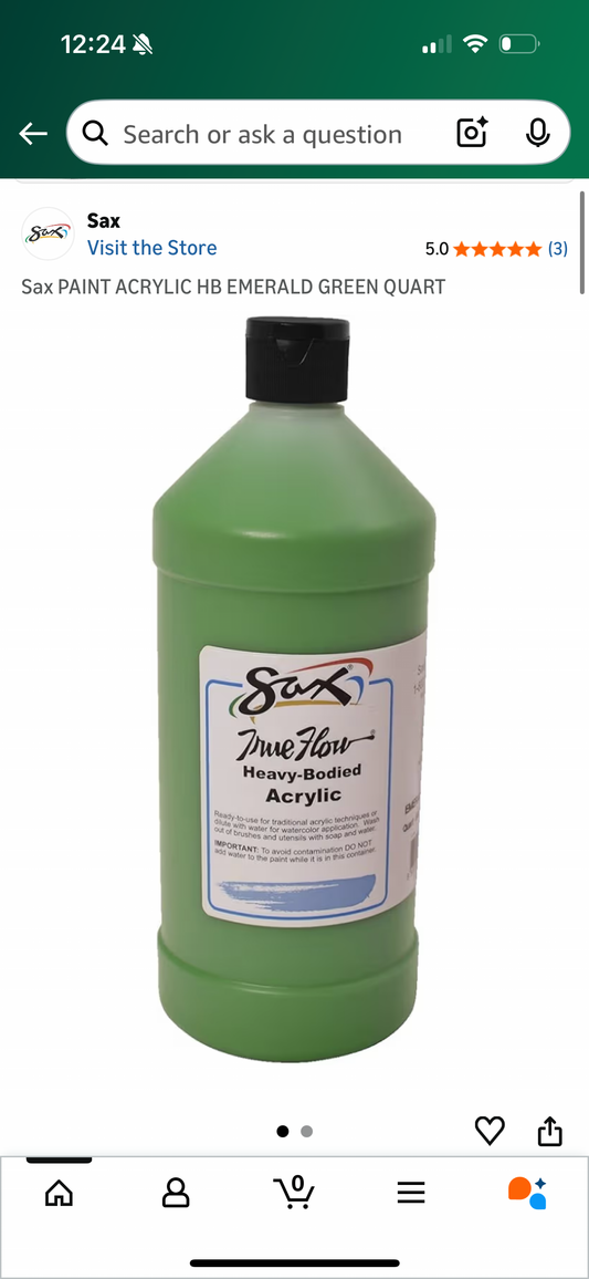 Sax PAINT ACRYLIC HB EMERALD GREEN QUART