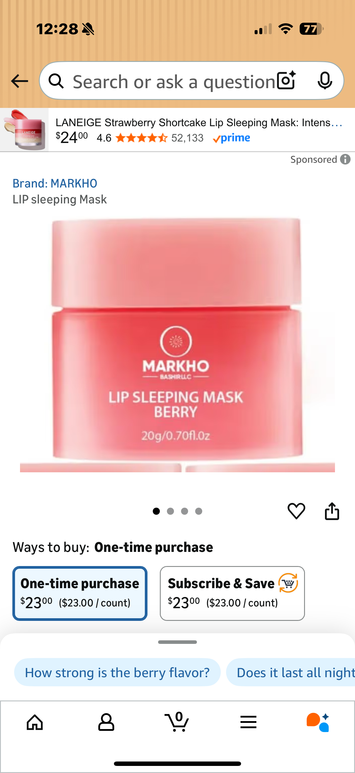 Markho LIP sleeping Mask