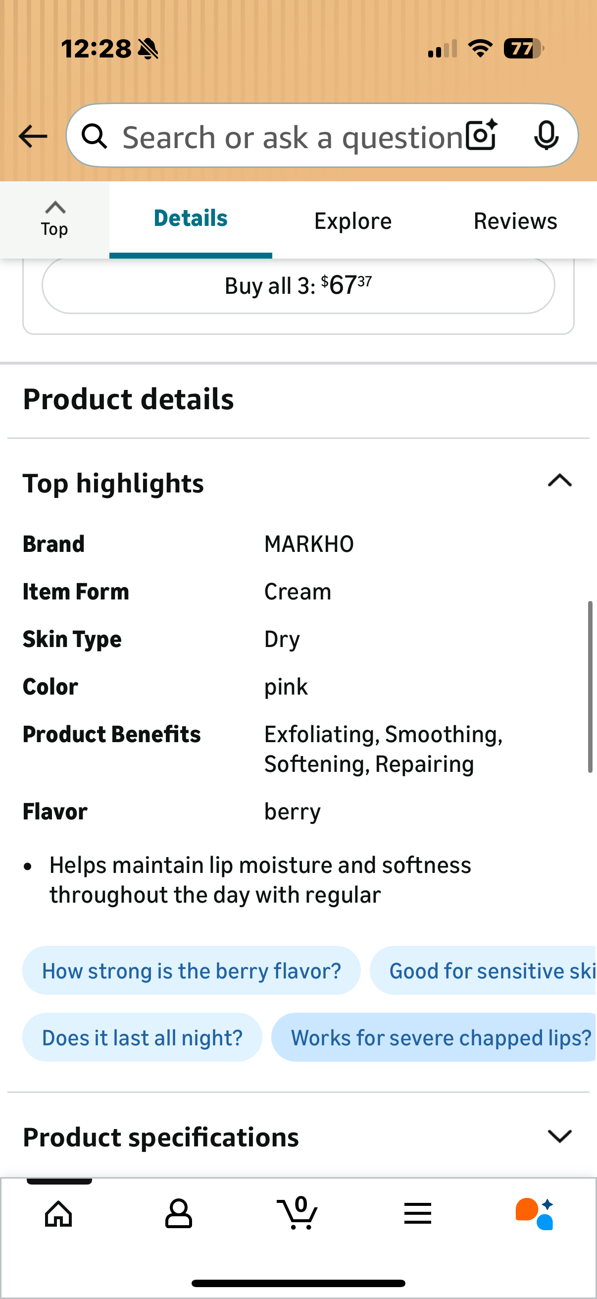 Markho LIP sleeping Mask