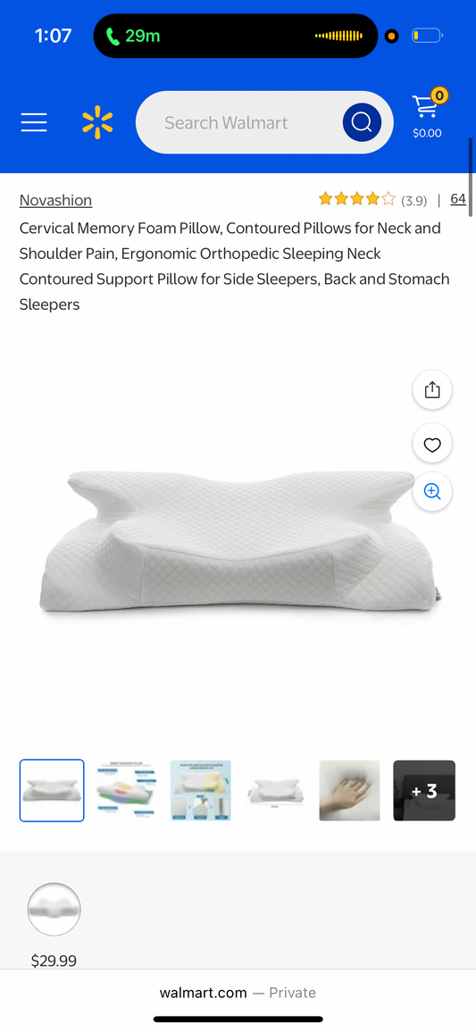 Cervical Memory Foam Pillow, Contoured Pillows for Neck and Shoulder Pain, Ergonomic Orthopedic Sleeping Neck Contoured Support Pillow for Side Sleepers, Back and Stomach Sleepers