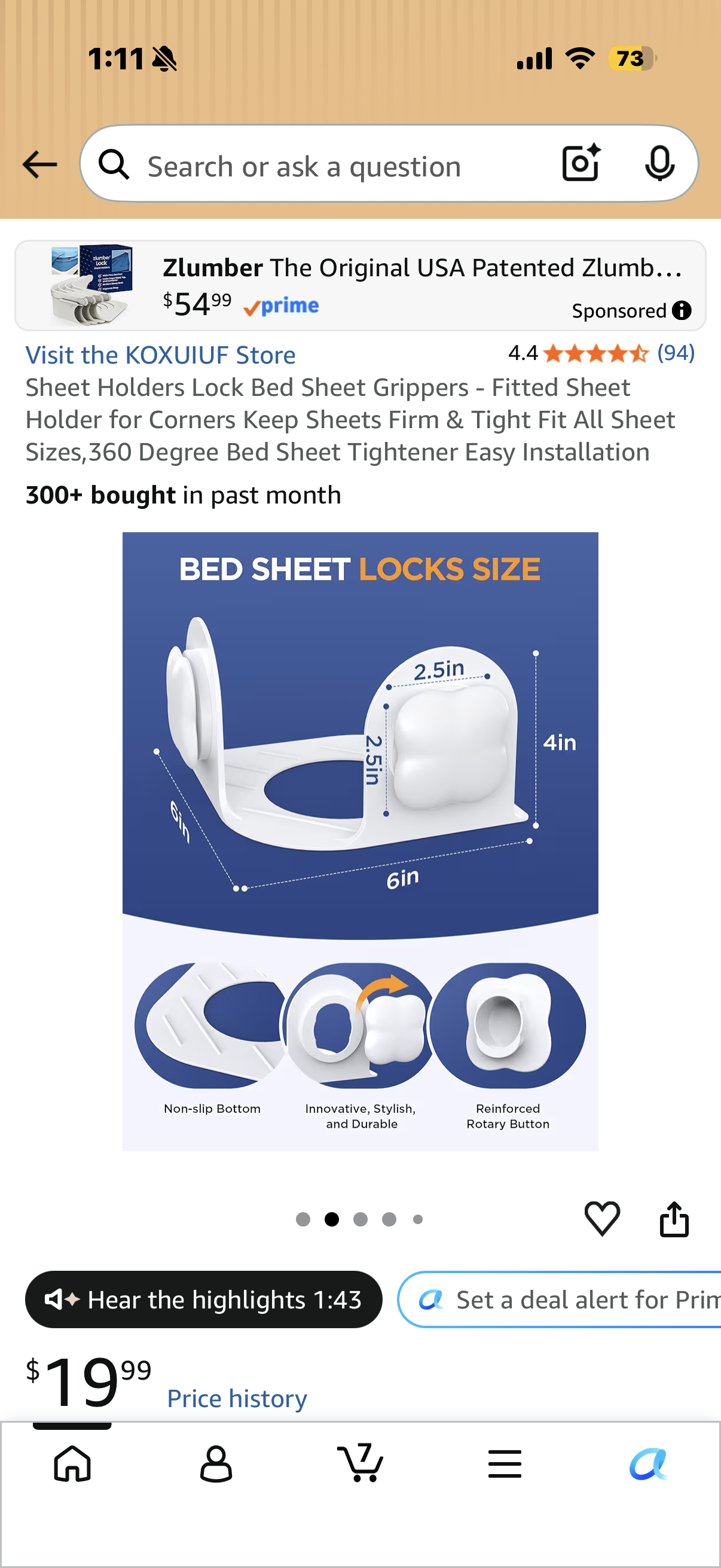 Sheet Holders Lock Bed Sheet Grippers - Fitted Sheet Holder for Corners Keep Sheets Firm & Tight Fit All Sheet Sizes,360 Degree Bed Sheet Tightener Easy Installation