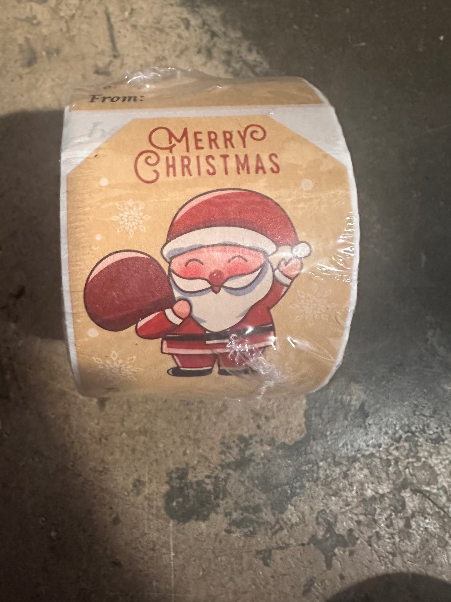 Christmas Gift Tags Label Roll