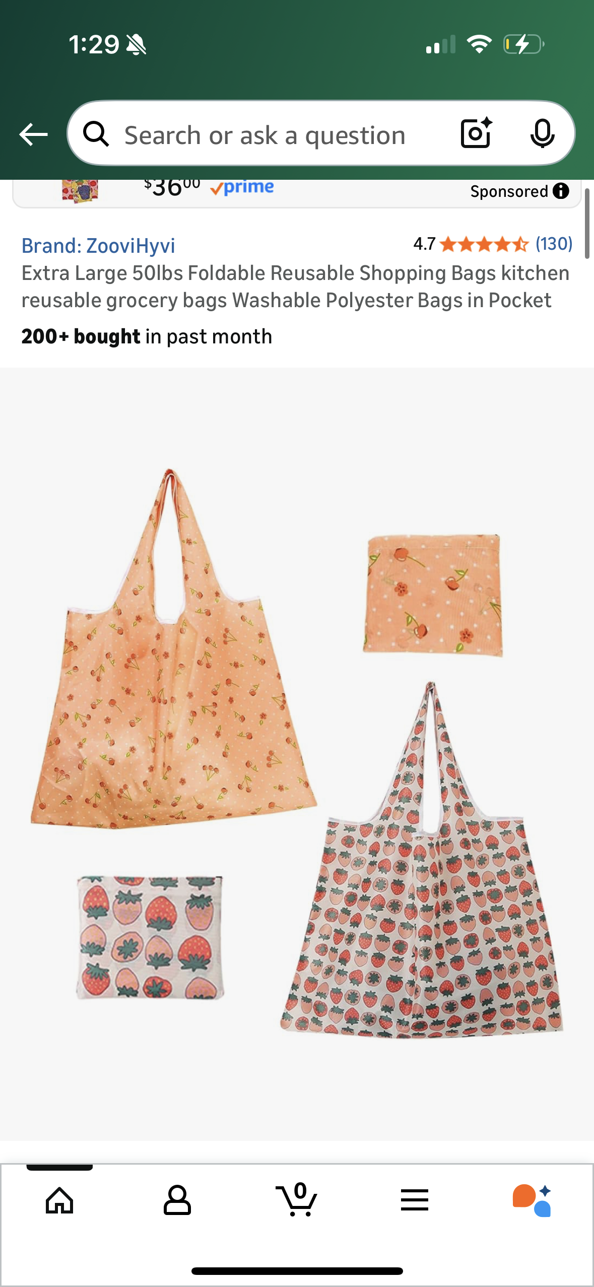Groceries Reusable Bags for Shopping, large capacity, Two kinds of size，Fold up Packable, can be cleaned, reusable, flowers and animals geometric design, suitable for supermarkets and travel