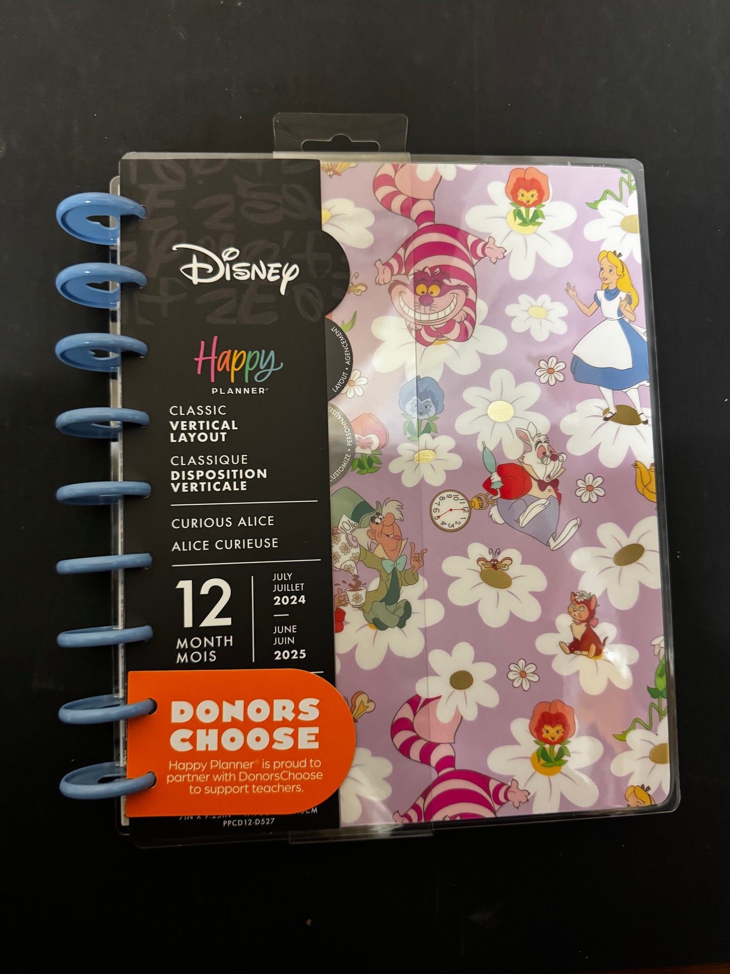 Happy Planner Disney Disc-Bound 12-Month Academic Planner, July 2025–June 2026 Planner, 3 Extra Months, 2 Sticker Sheets, Classic Size, Vertical Layout, Mickey Mouse & Friends Theme, Current Classroom, 7" x 9.25”
