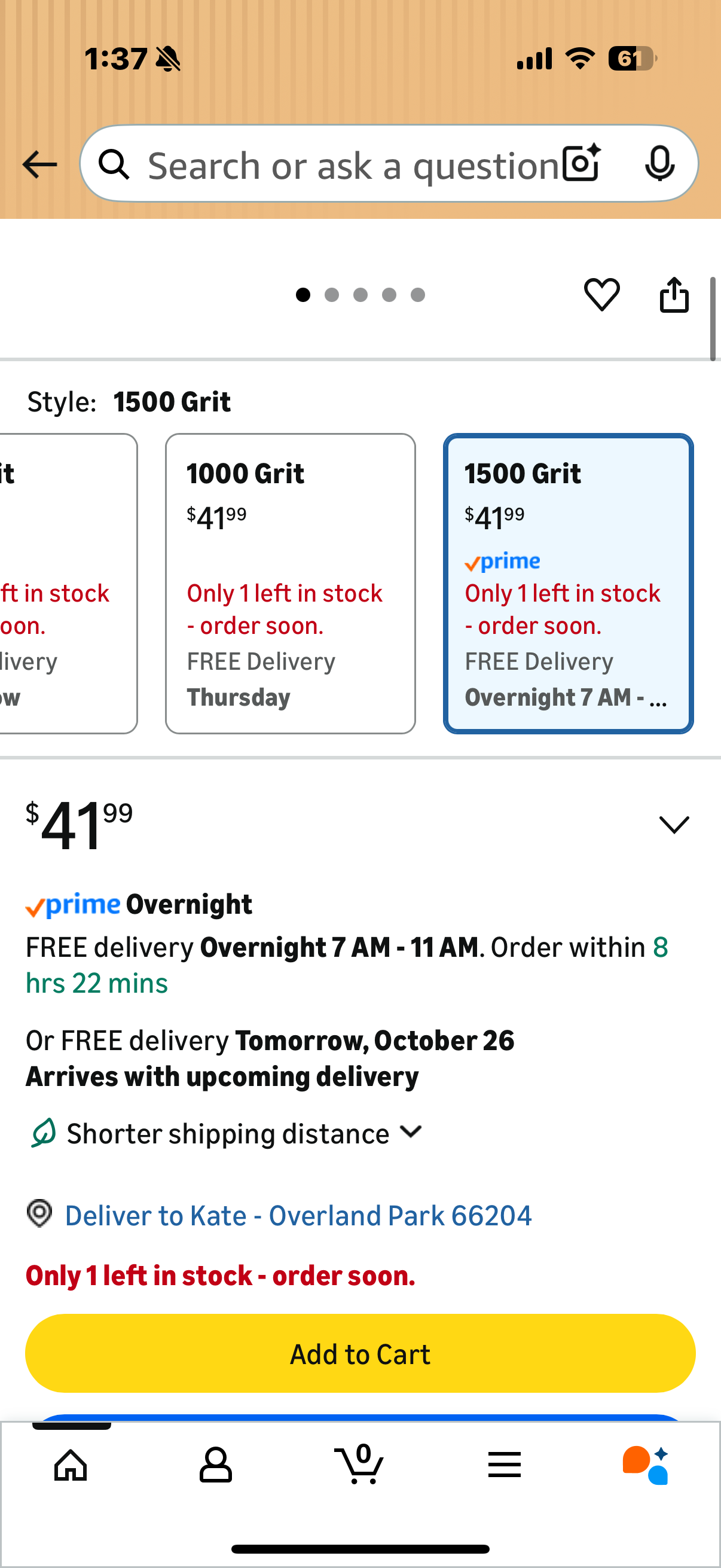 Benchmark Abrasives 5 Inch Sanding Discs Hook and Loop, Ceramic 8 Holes Adhesive Sandpaper for Surface Blending, Automotive - Orbital Sander Sandpaper (50 Discs), 1500 Grit