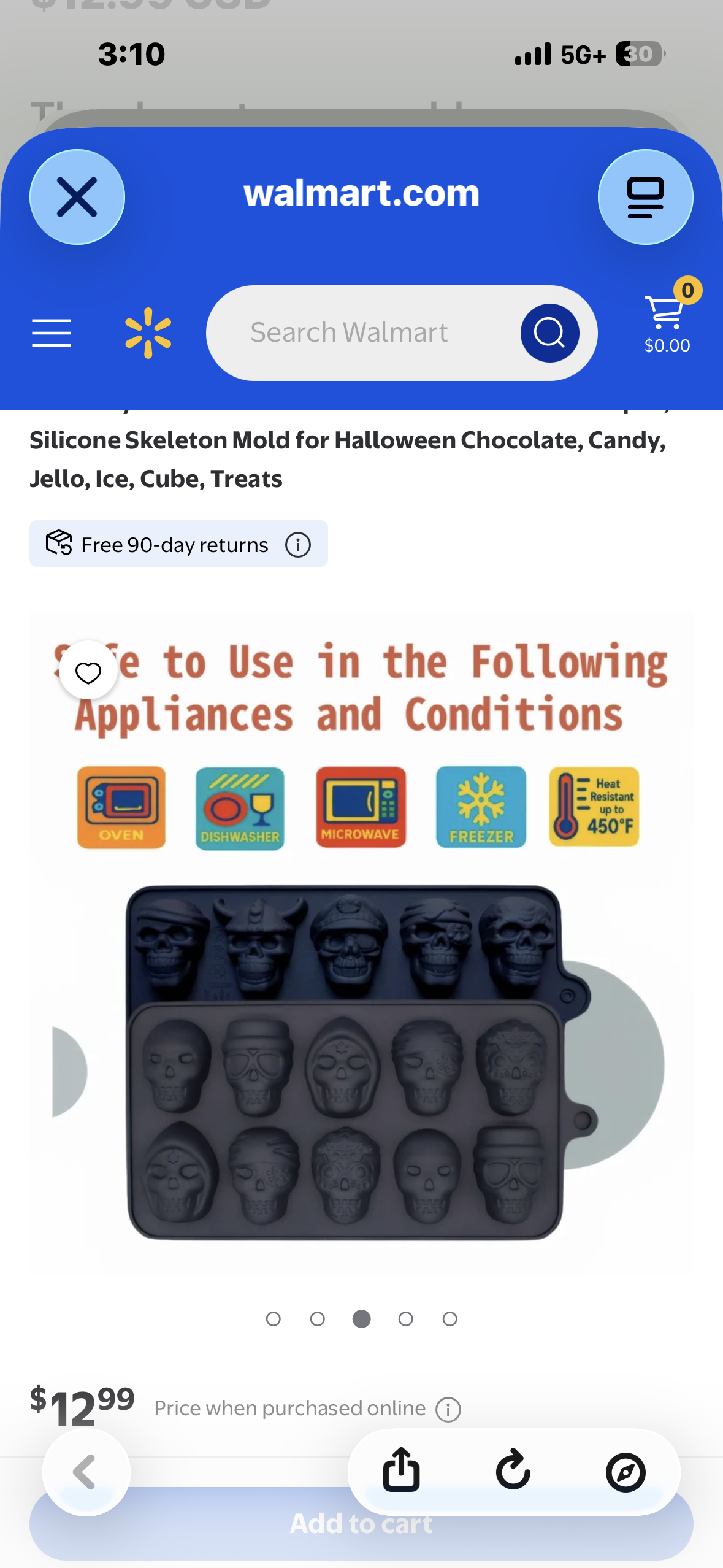 Silicone Skull Mold with 10 Different Shapes, Silicone Skeleton Mold for Halloween Chocolate, Candy, Jello, Ice, Cube, Treats