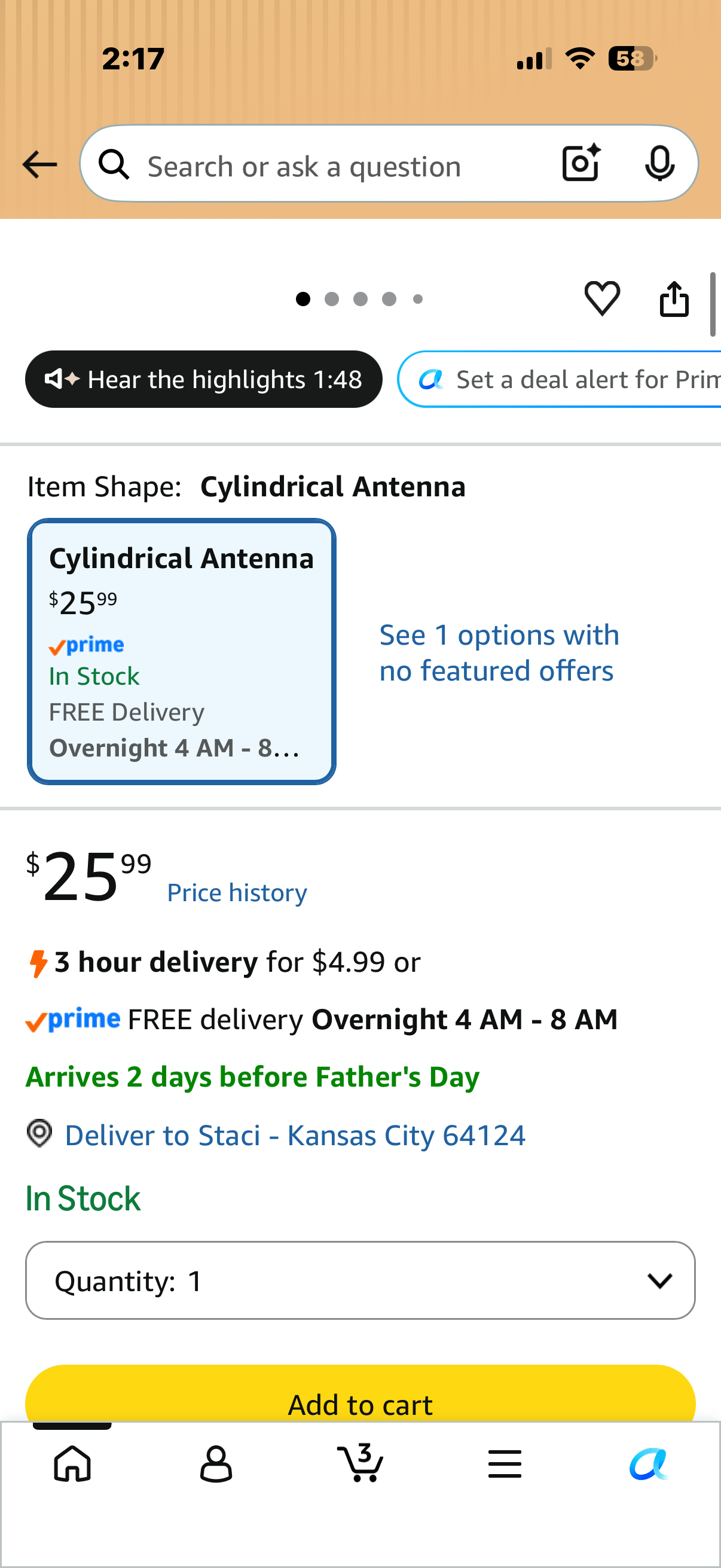 TV Antenna for Smart TV Indoor,TV Antenna for Local Channels,Support 4K 1080p with Signal Booster Antenna TV Digital HD Indoor & Outdoor-Cylindrical Antenna