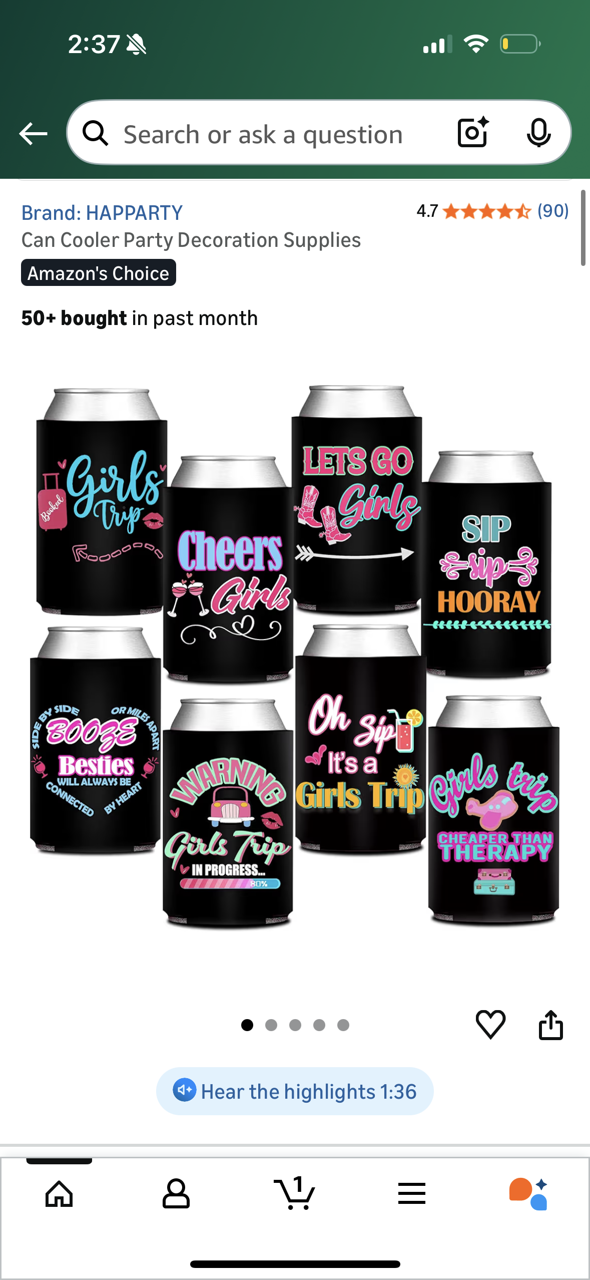 Can Cooler Party Decoration Supplies