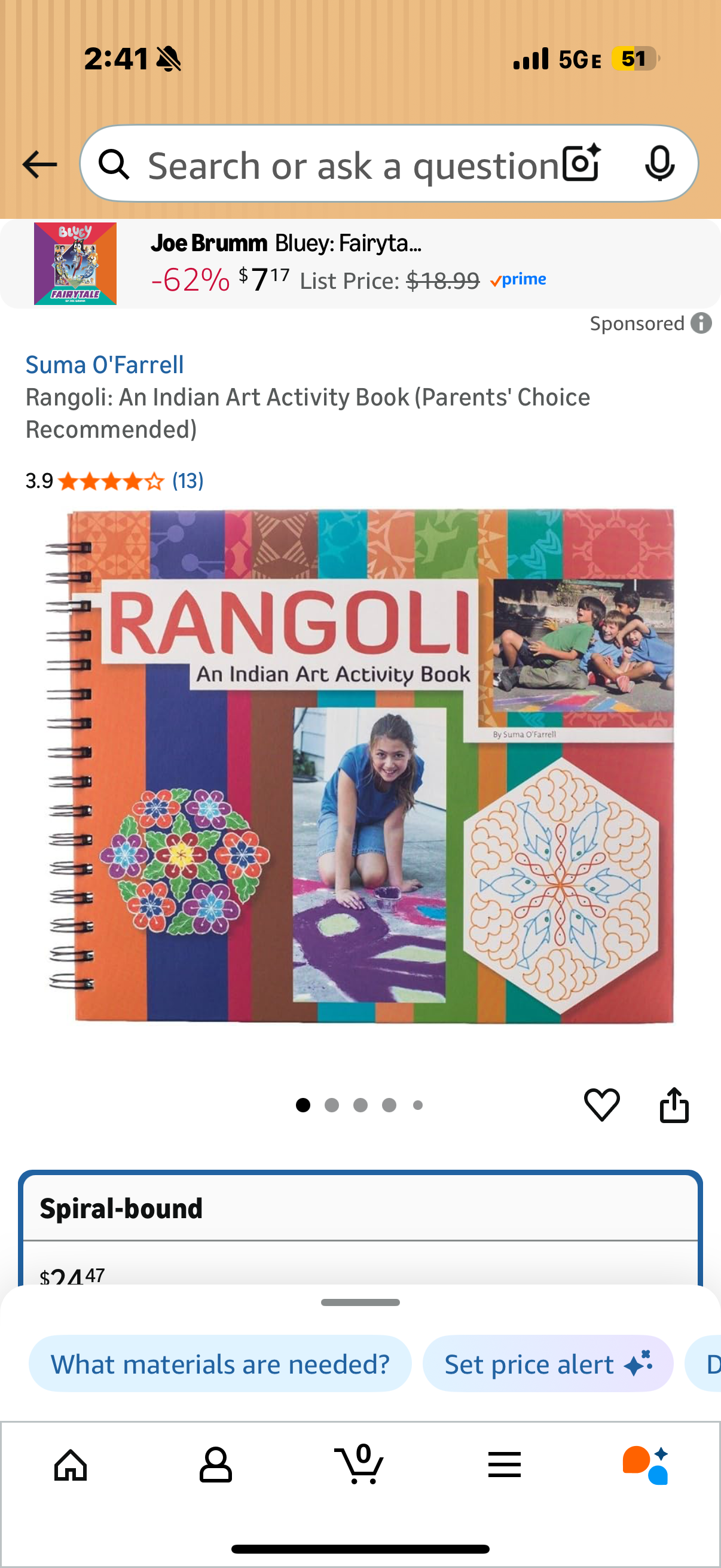 Rangoli: An Indian Art Activity Book (Parents' Choice Recommended)